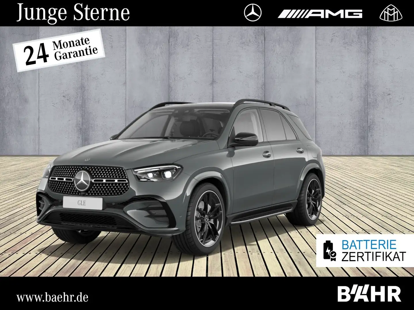 Mercedes-Benz GLE 350 GLE 350 de 4M AMG+Night/Silizium/Pano/AHK/Airma. Grau - 1