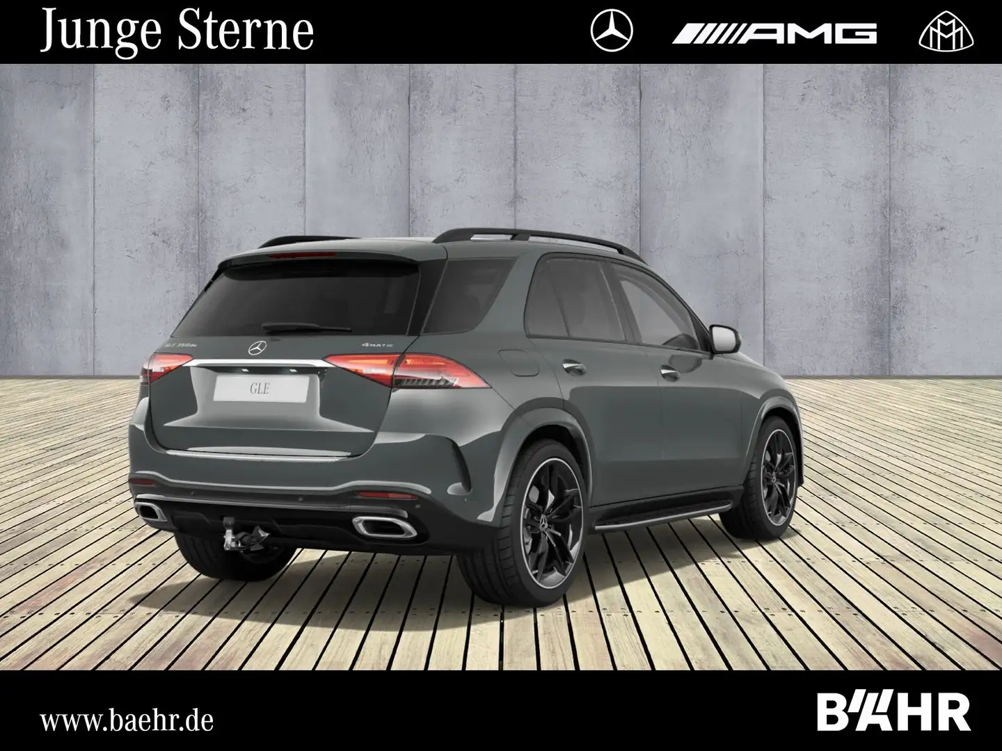 Mercedes-Benz GLE 350 GLE 350 de 4M AMG+Night/Silizium/Pano/AHK/Airma. Grau - 2