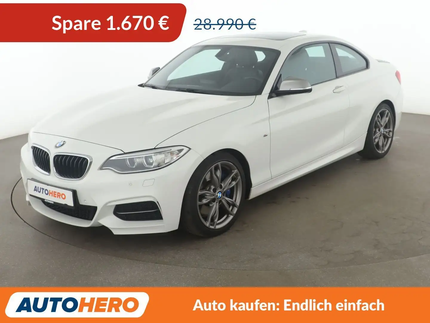 BMW M2 M235i Aut.*NAVI*TEMPO*XENON*CAM*SHZ*PDC* White - 1
