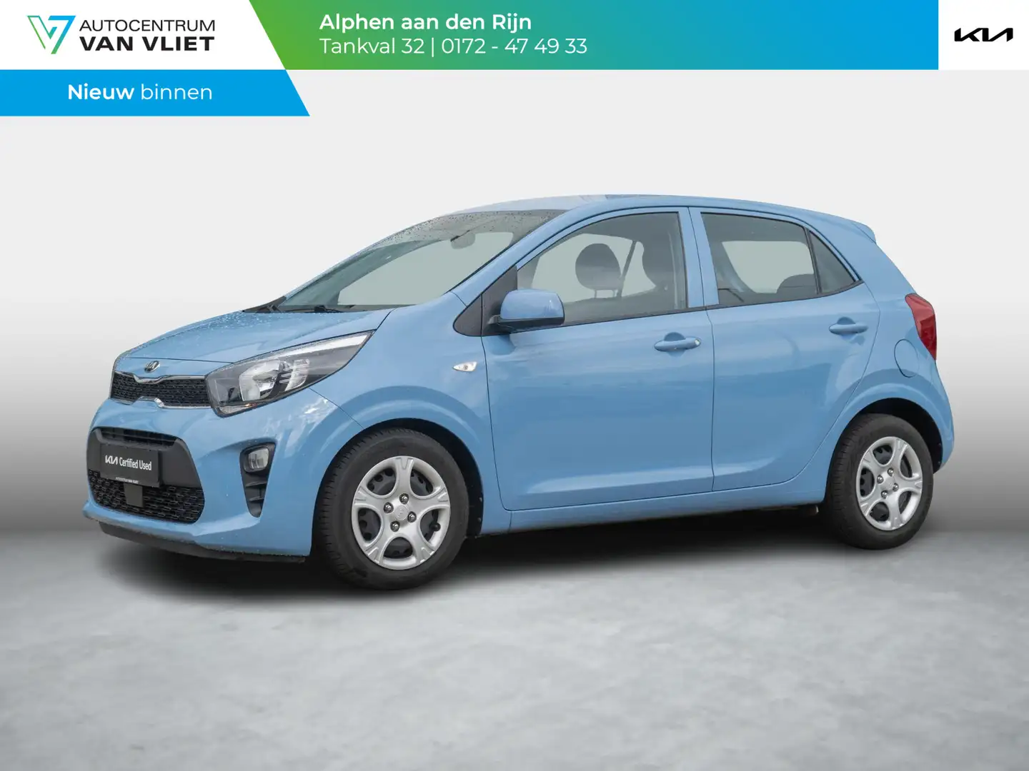 Kia Picanto 1.0 DPi ComfortLine | Nederlandse dealer onderhoud Blauw - 1