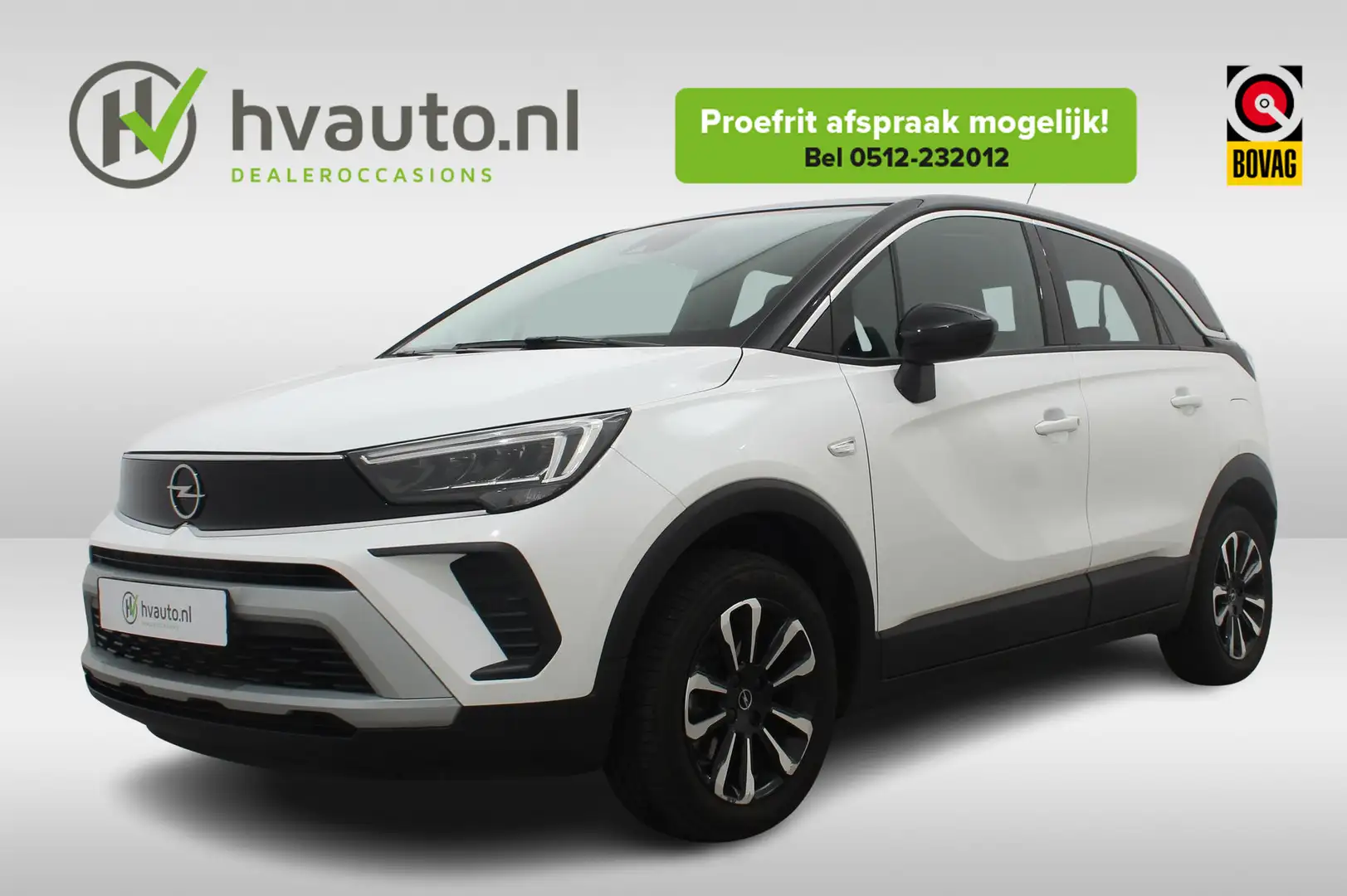 Opel Crossland 1.2 TURBO 110PK ELEGANCE | Carplay | Clima | Winte Wit - 1
