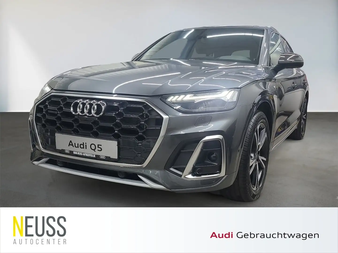 Audi Q5 S line 55 TFSI e quattro PHEV HUD+AHK+ACC+360° Grau - 1