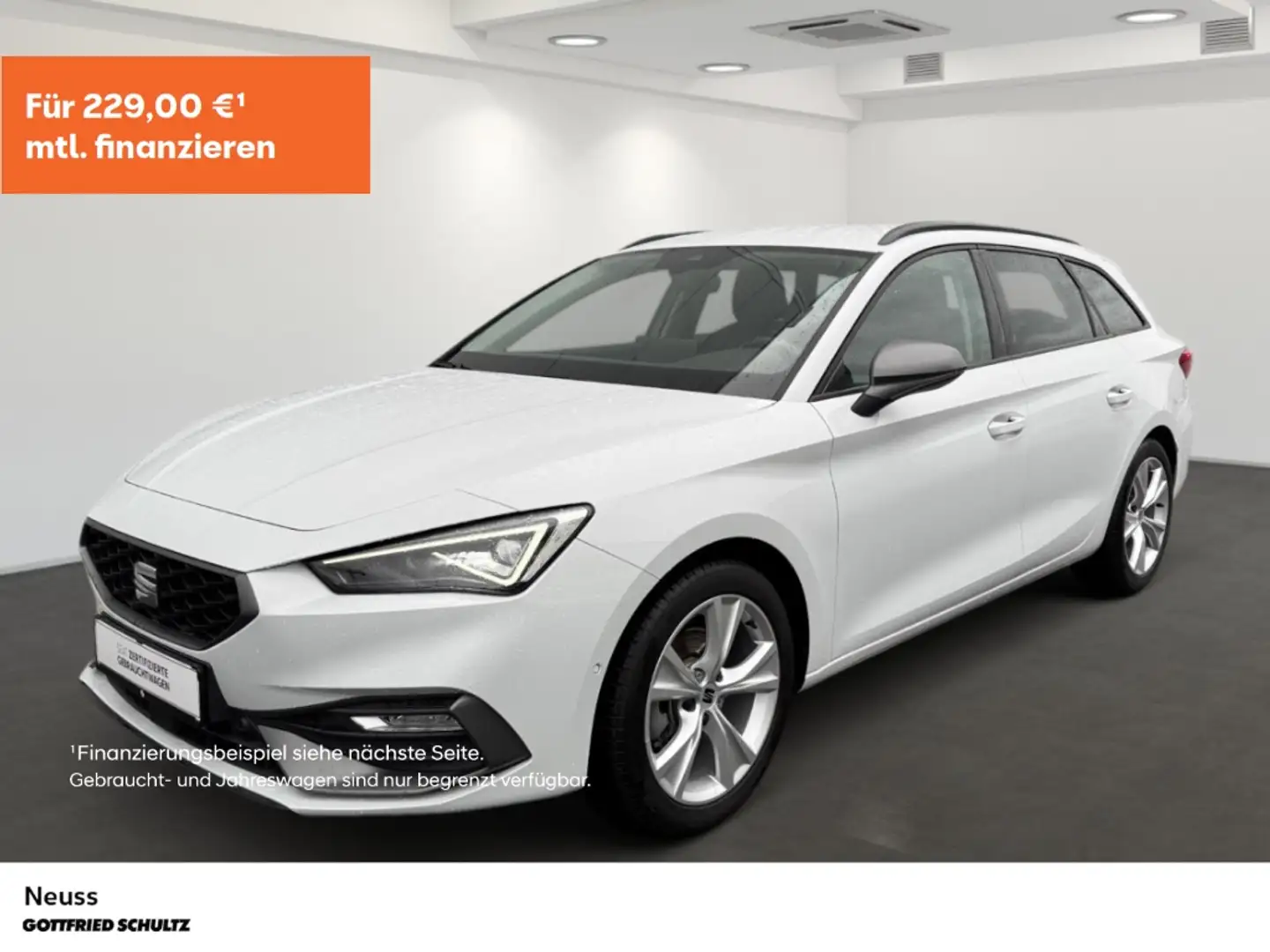 SEAT Leon Sportstourer FR eTSI DSG NAVI ISTZHEIZUNG EINPARKH Weiß - 1