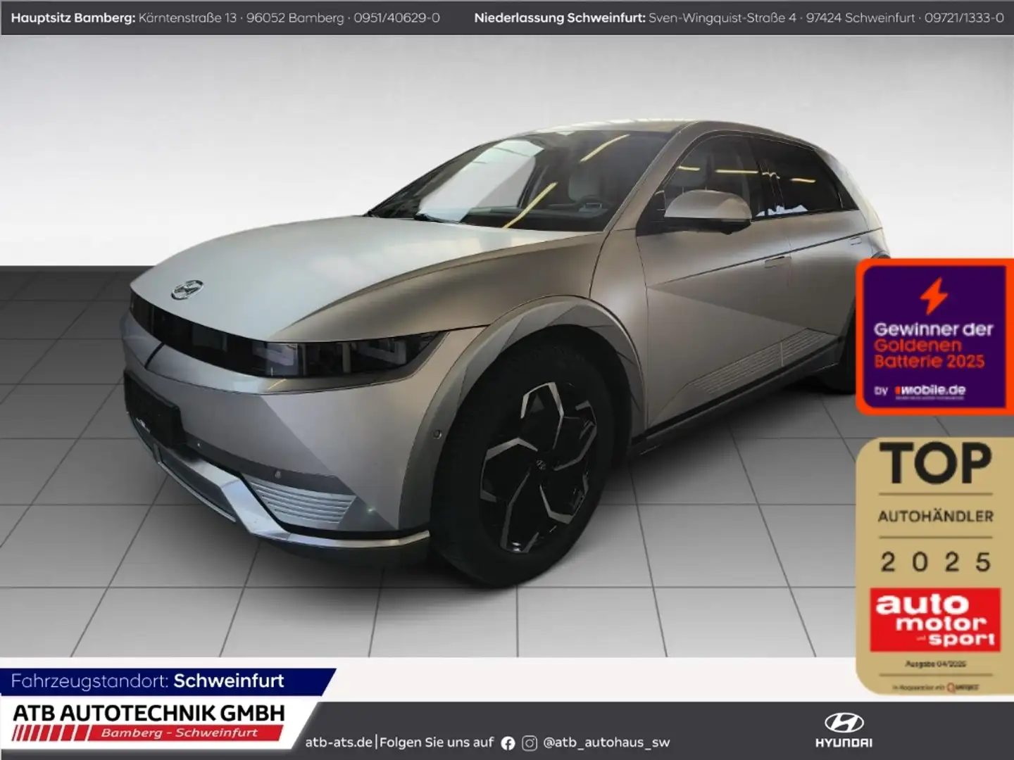 Hyundai IONIQ 5 77,4 kWh 2WD UNIQ 96,2% SOH HUD Navi Or - 1