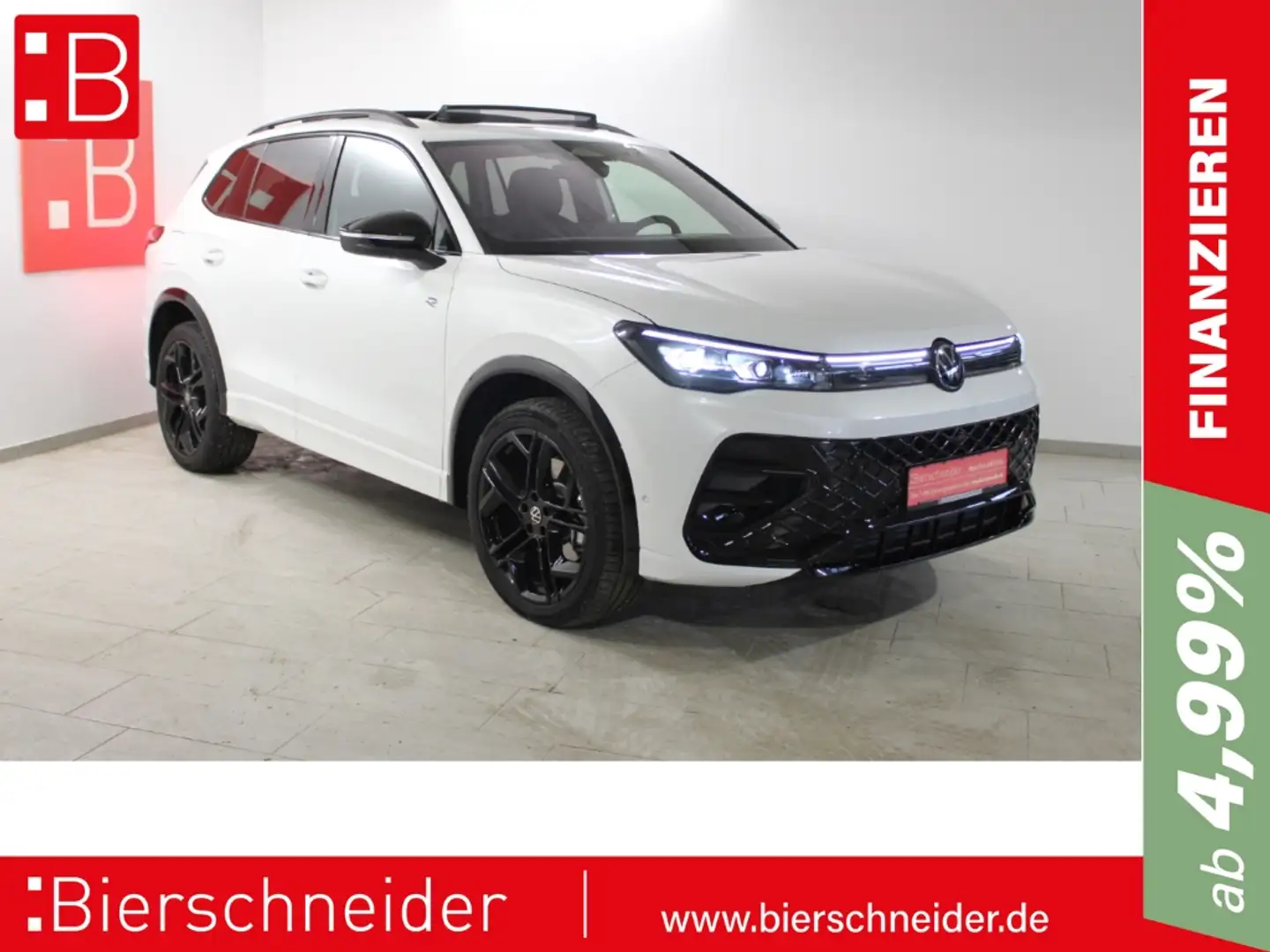 Volkswagen Tiguan 2.0 TDI DSG 4Mo. 2x R-Line Black Style 20 PANO MAT Weiß - 1