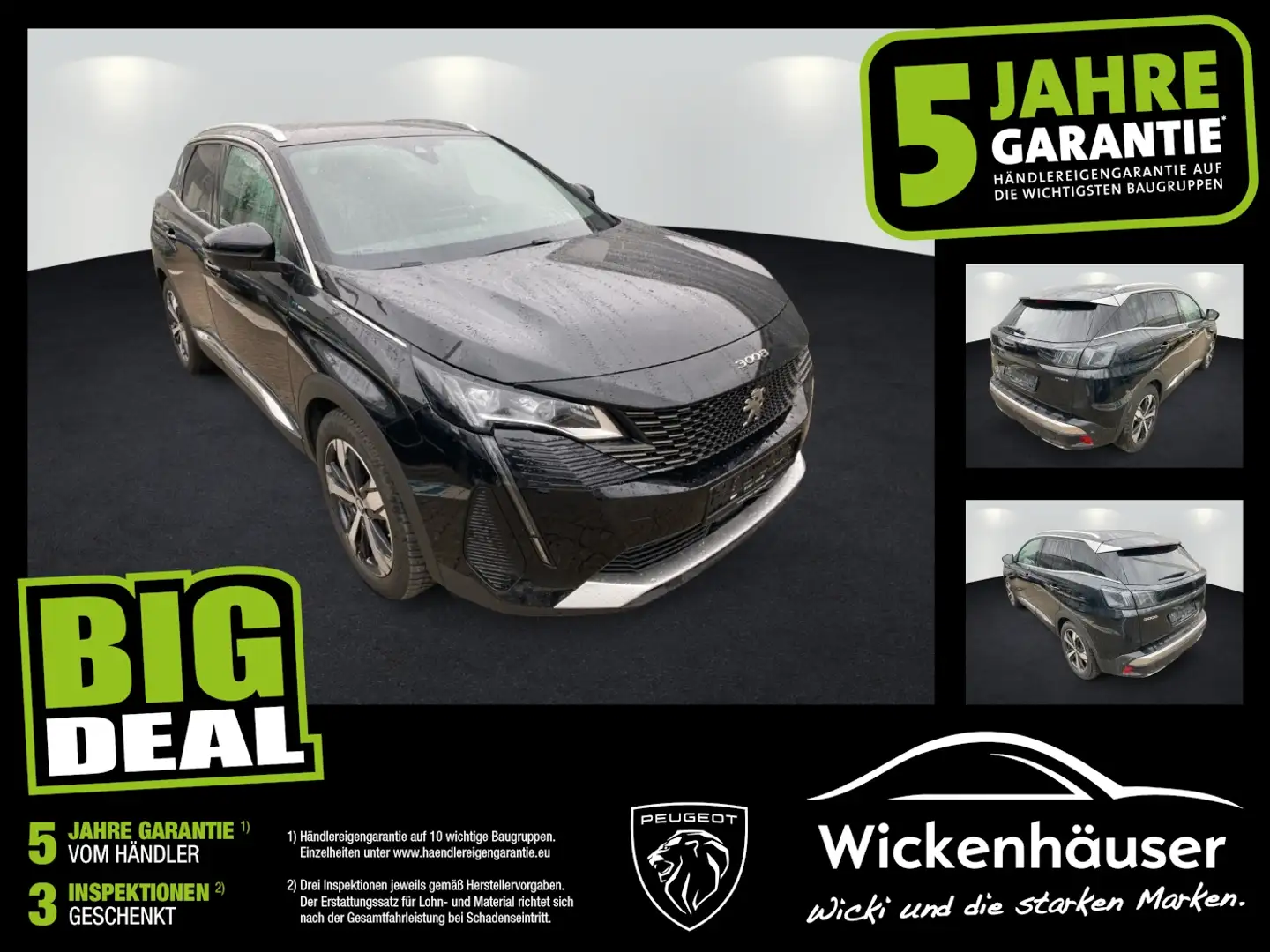 Peugeot 3008 PHEV 225 GT Pack Leder Massage Focal Nero - 1