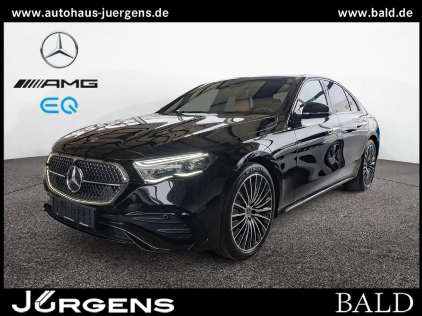 Mercedes-Benz E 200 AMG-Sport/Super/Pano/Burm/HUD/Night/Distr Zwart - 1