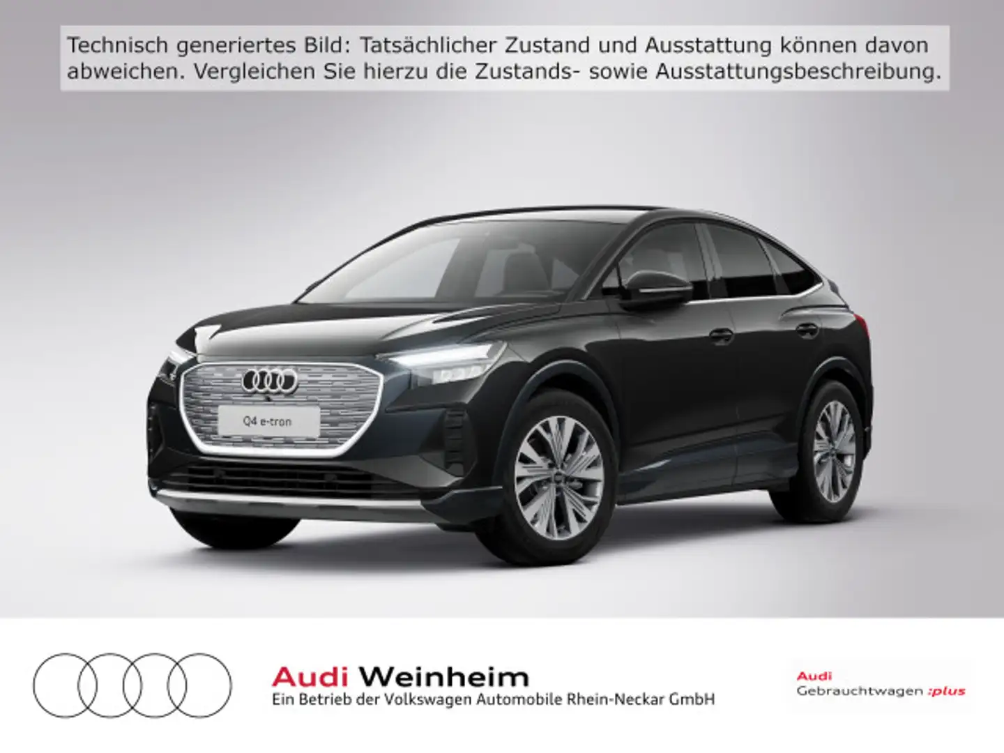 Audi Q4 e-tron Sportback 35 S-Line innen LED uvm Schwarz - 2