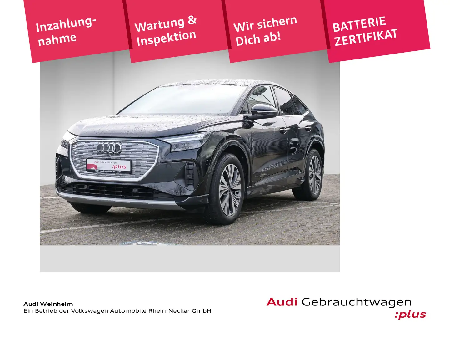 Audi Q4 e-tron Sportback 35 S-Line innen LED uvm Schwarz - 1