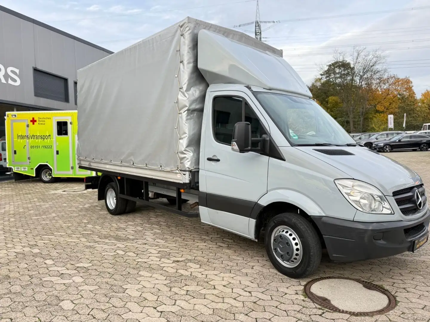 Mercedes-Benz Sprinter II MAXI Pritsche&Plane 519 CDI*Ab. 3.5T Gris - 2
