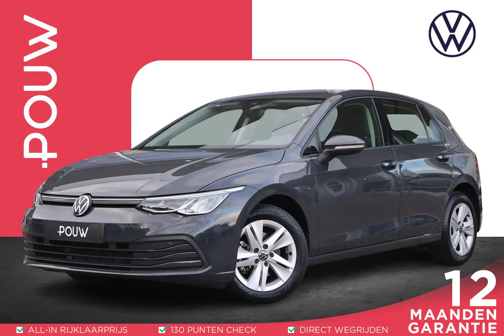 Volkswagen Golf 1.0 TSI 110pk Life | Adaptive Cruise | PDC | Navig Gris - 1