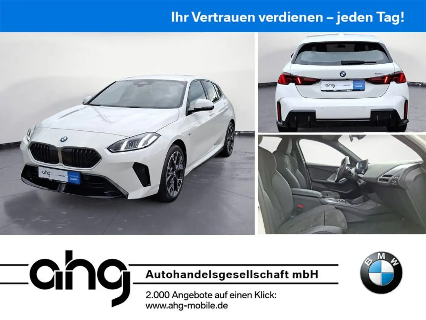 BMW 118 d M Sportpaket Adaptives Fahrwerk Weiß - 1