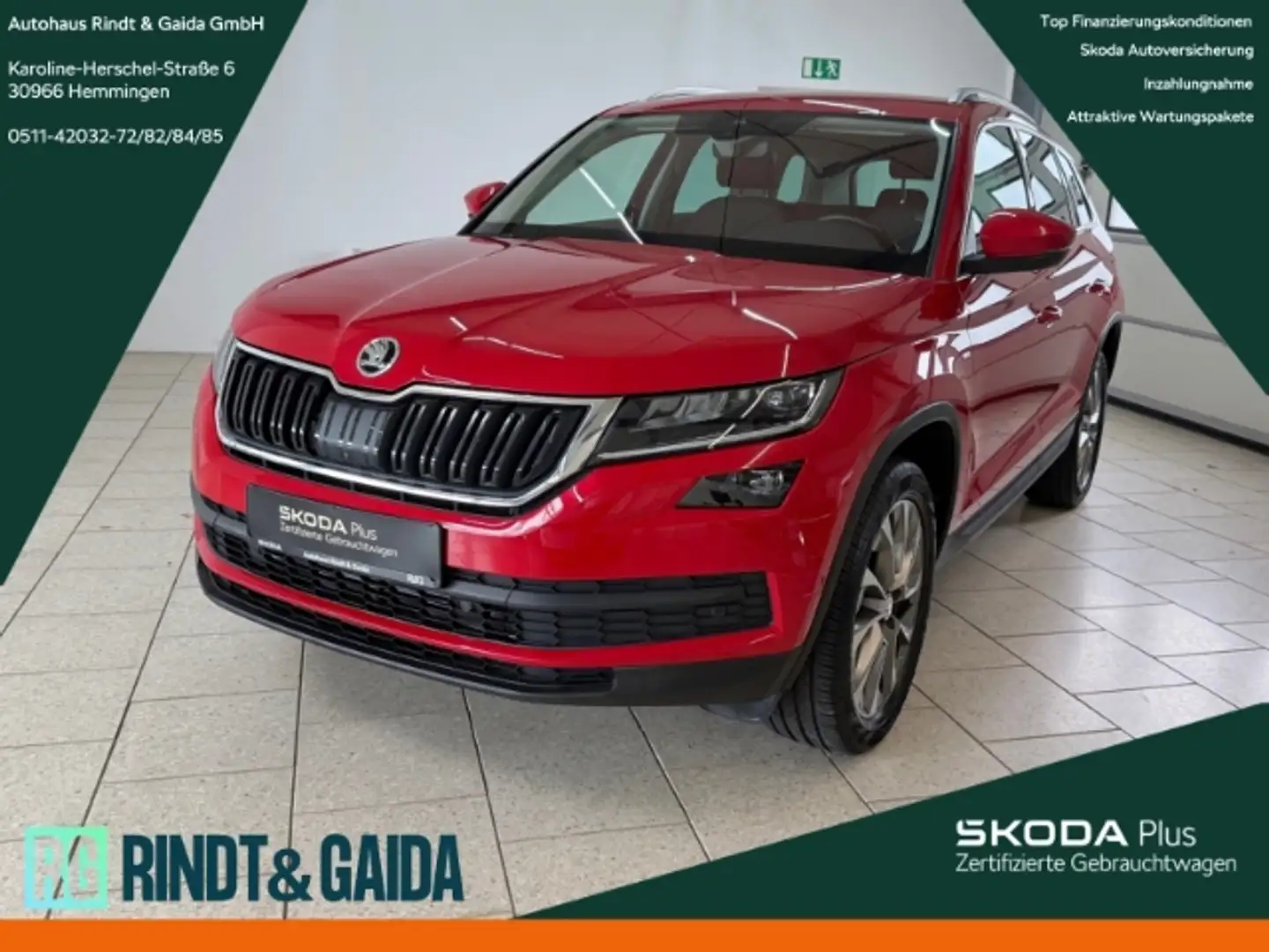 Skoda Kodiaq Clever 1.5 TSI ACT DSG AHK 360°Kam StandHzg Rot - 1
