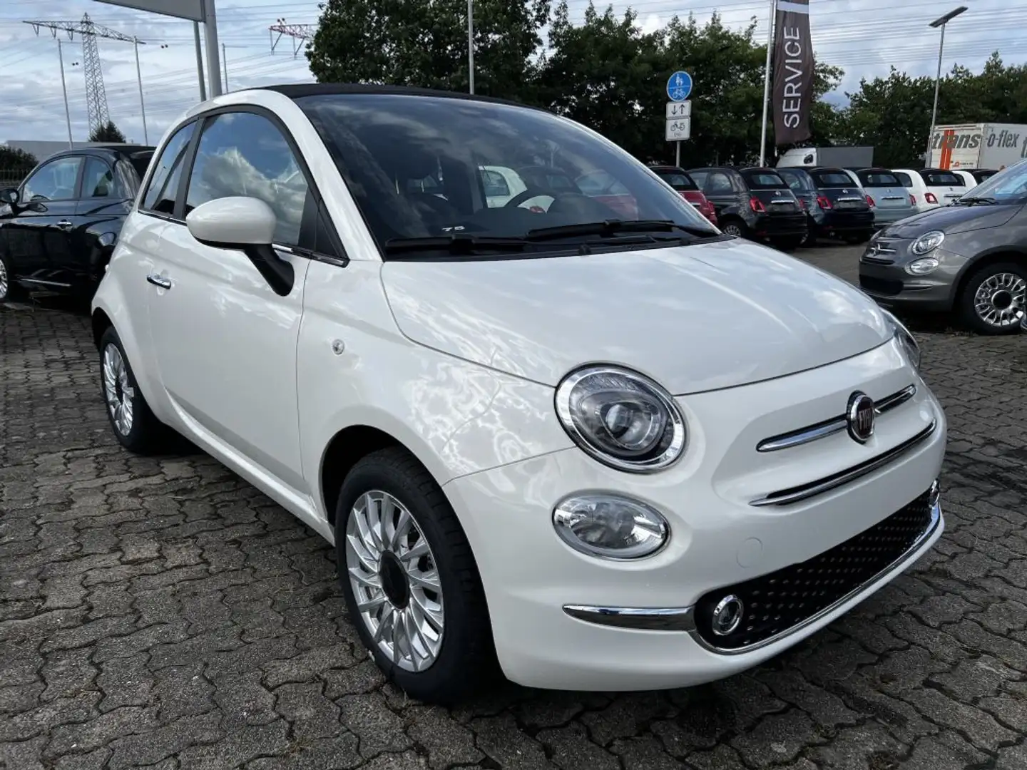 Fiat 500 C 1.0 GSE Hybrid Dolcevita Weiß - 1