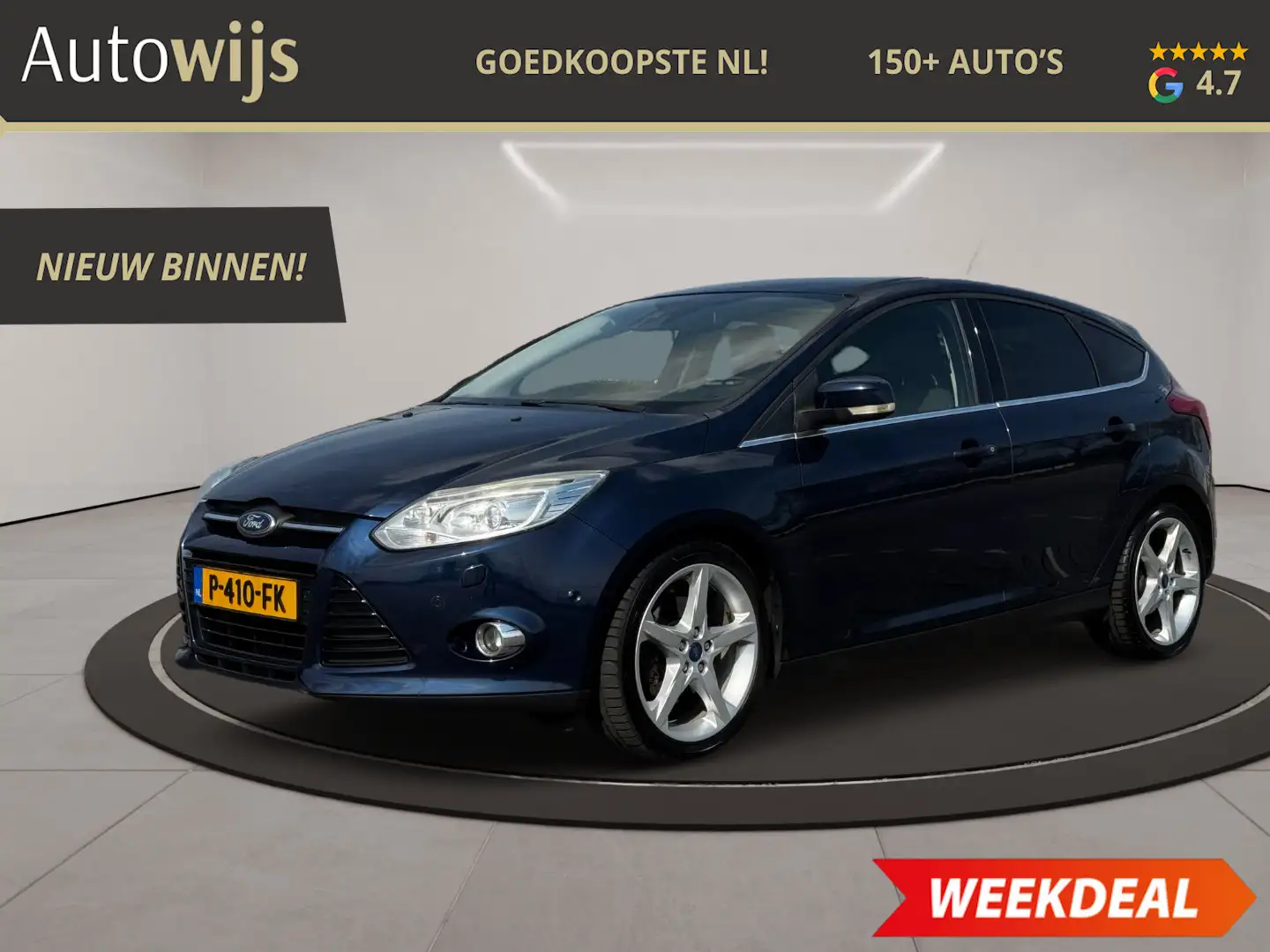 Ford Focus 1.6 EcoBoost Titanium|182PK|Xenon|Stoelverw|LM-Vel Blau - 1