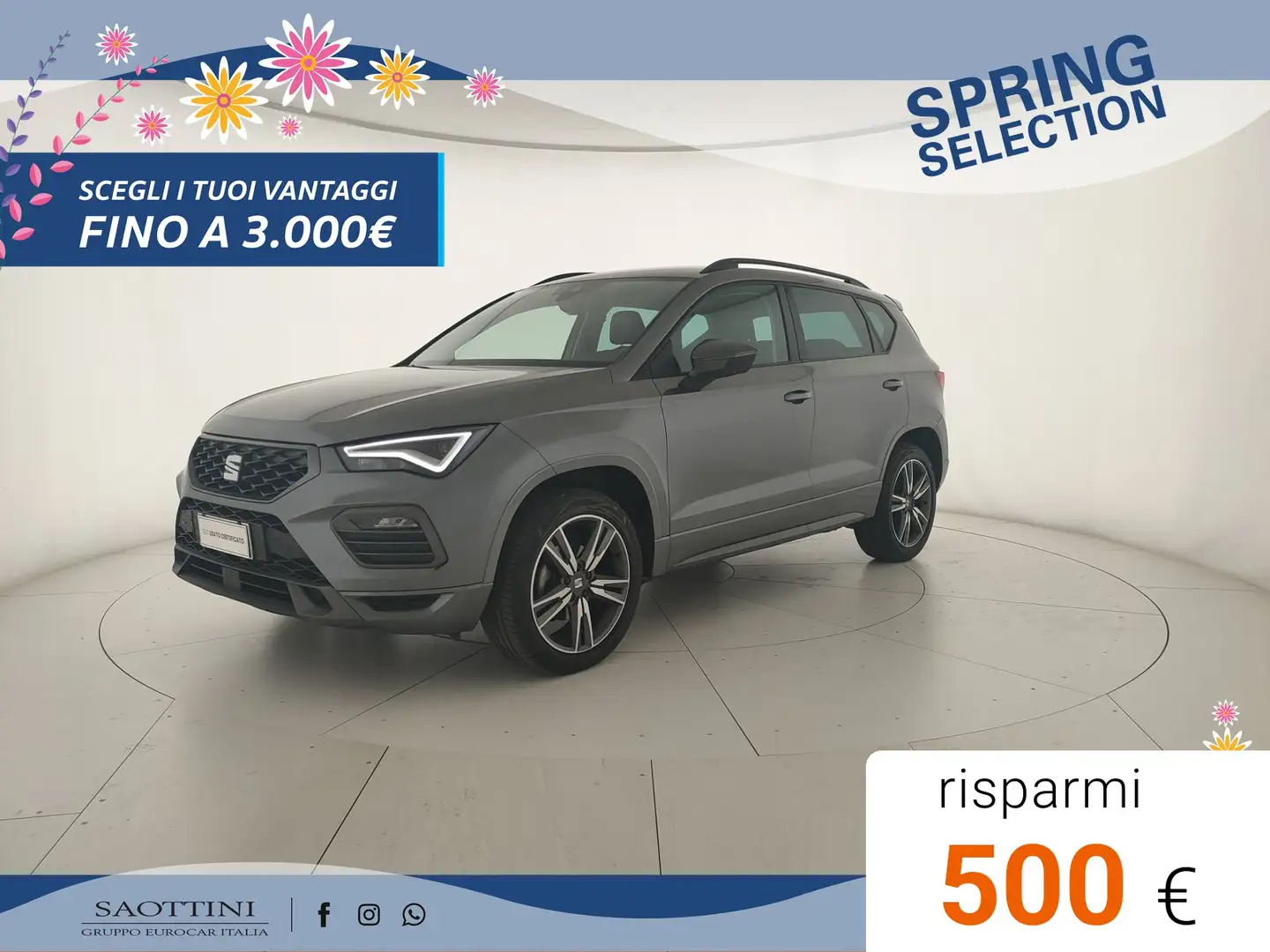 SEAT Ateca 1.5 ecotsi FR 150 CV DSG Gris - 1