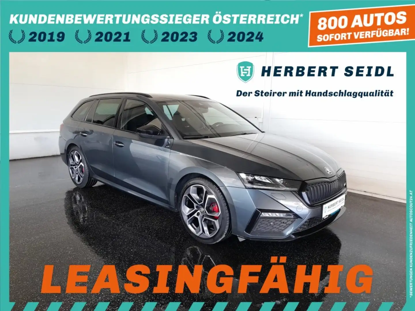Skoda Octavia Combi RS 2,0 TDI DSG *19 ZOLL / MATRIX-LED / HEAD-UP / VIRTUELL / NAVI / CANTON / E-KLAPPE* Grau - 1