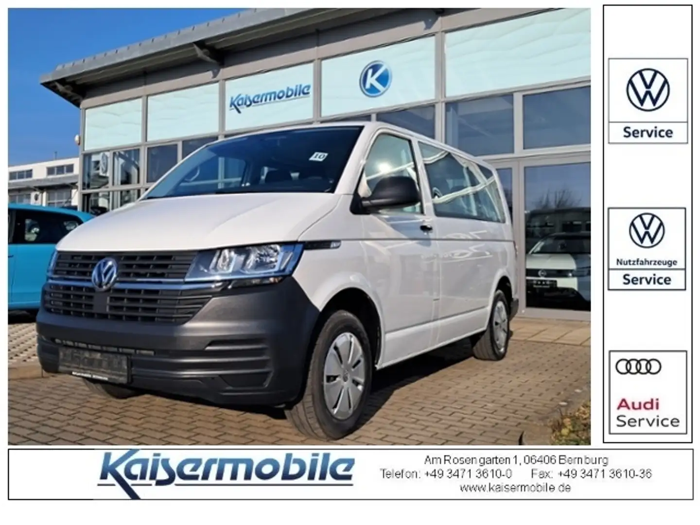 Volkswagen T6.1 Kombi T6.1 2.0 TDI Kombi L1H1 FWD KLIMA Blanc - 1