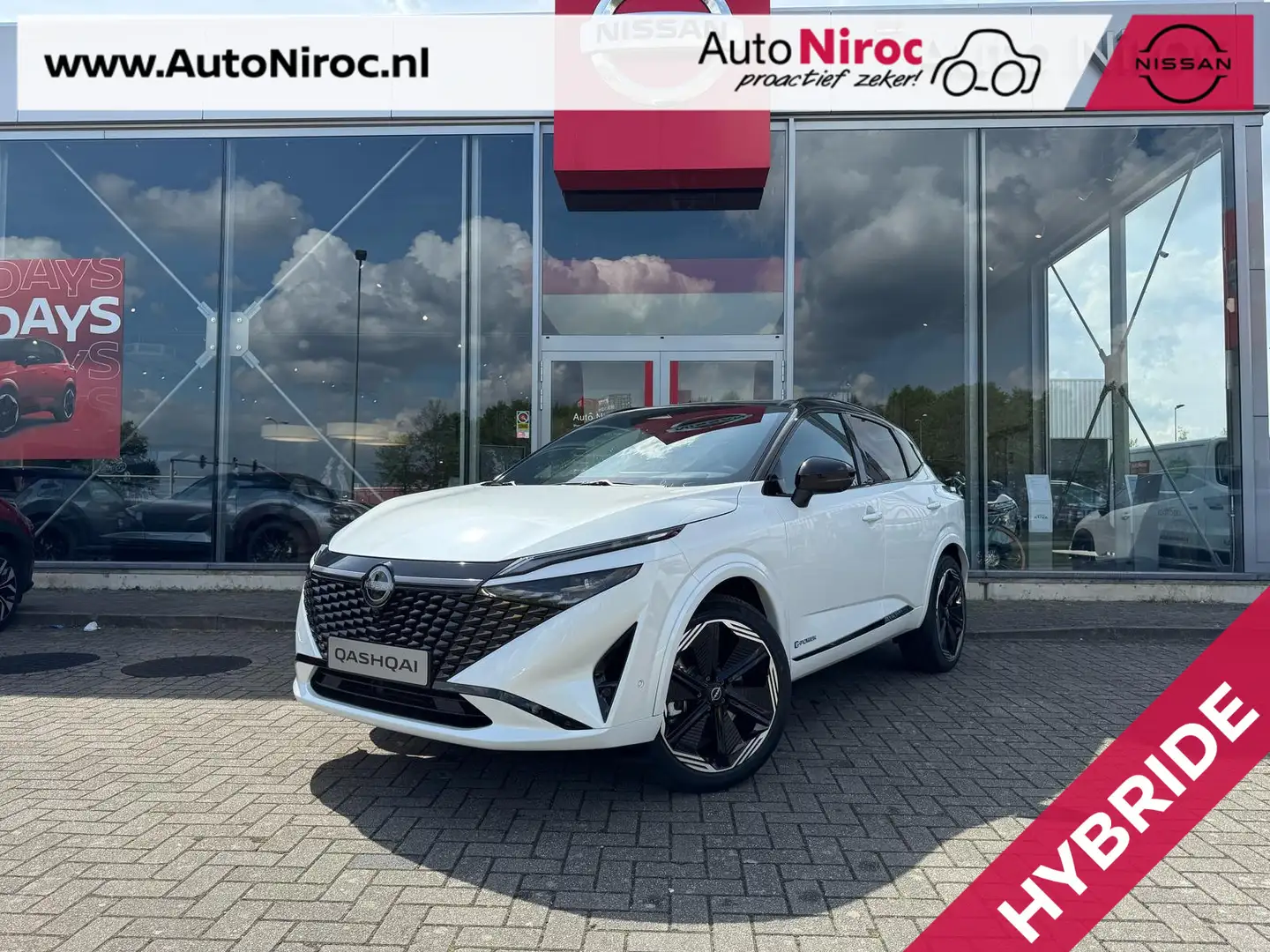 Nissan Qashqai e-Power 190 N-Design | AUTOMAAT | TWO-TONE | PANOR Blanc - 1