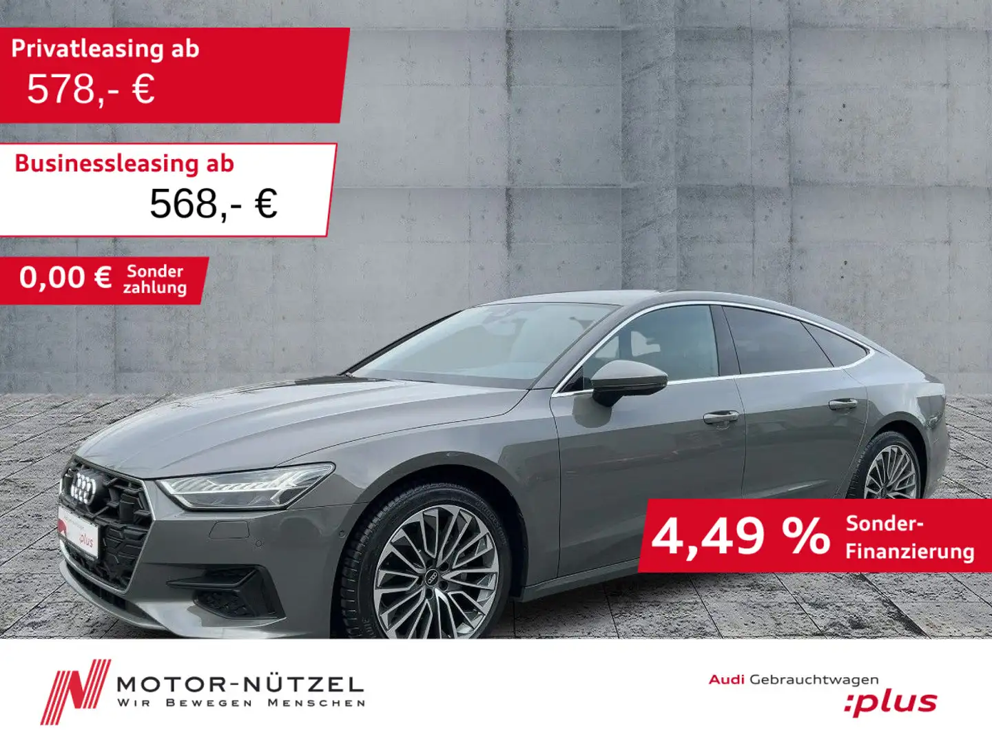 Audi A7 40 TDI S-LINE HD-MATRIX+NAV+ACC+AHK Grau - 1