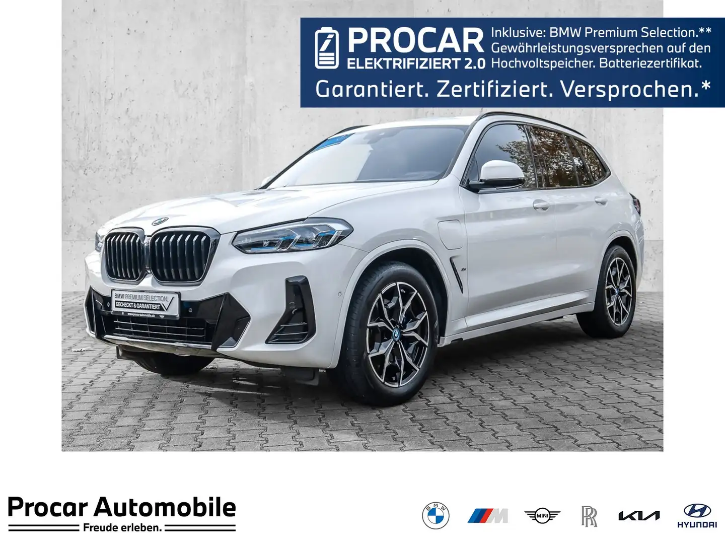 BMW X3 xDrive30e MSport AHK Pano HuD H/K Laser DA PA Weiß - 1