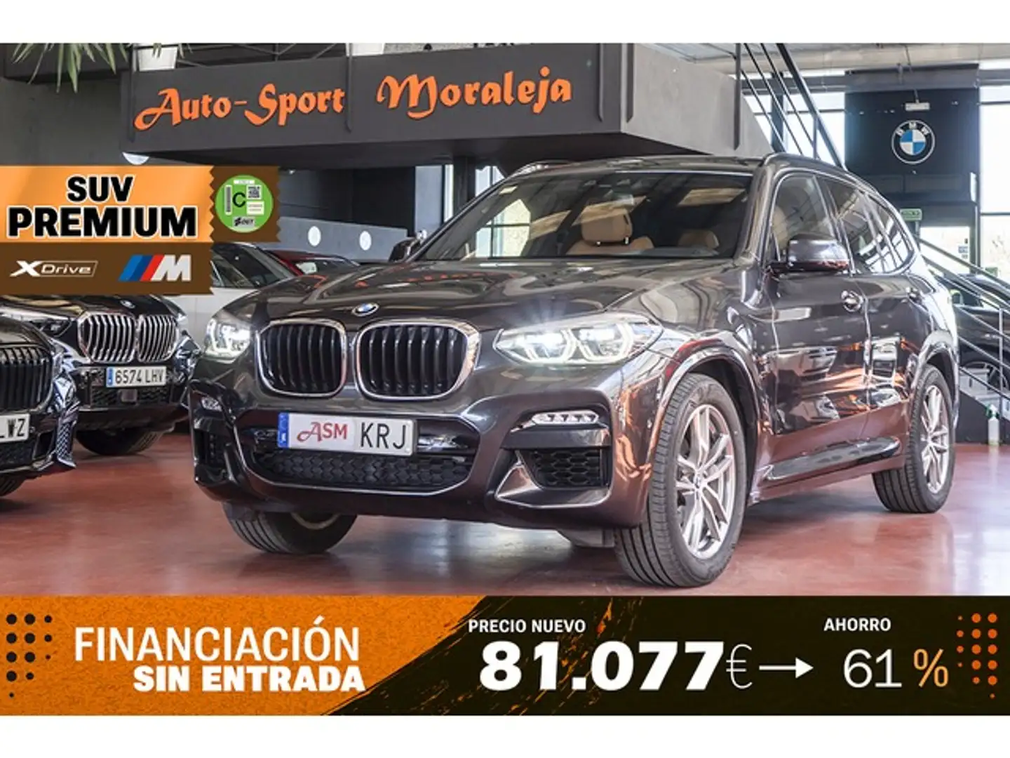 BMW X3 xDrive 20dA Gris - 1