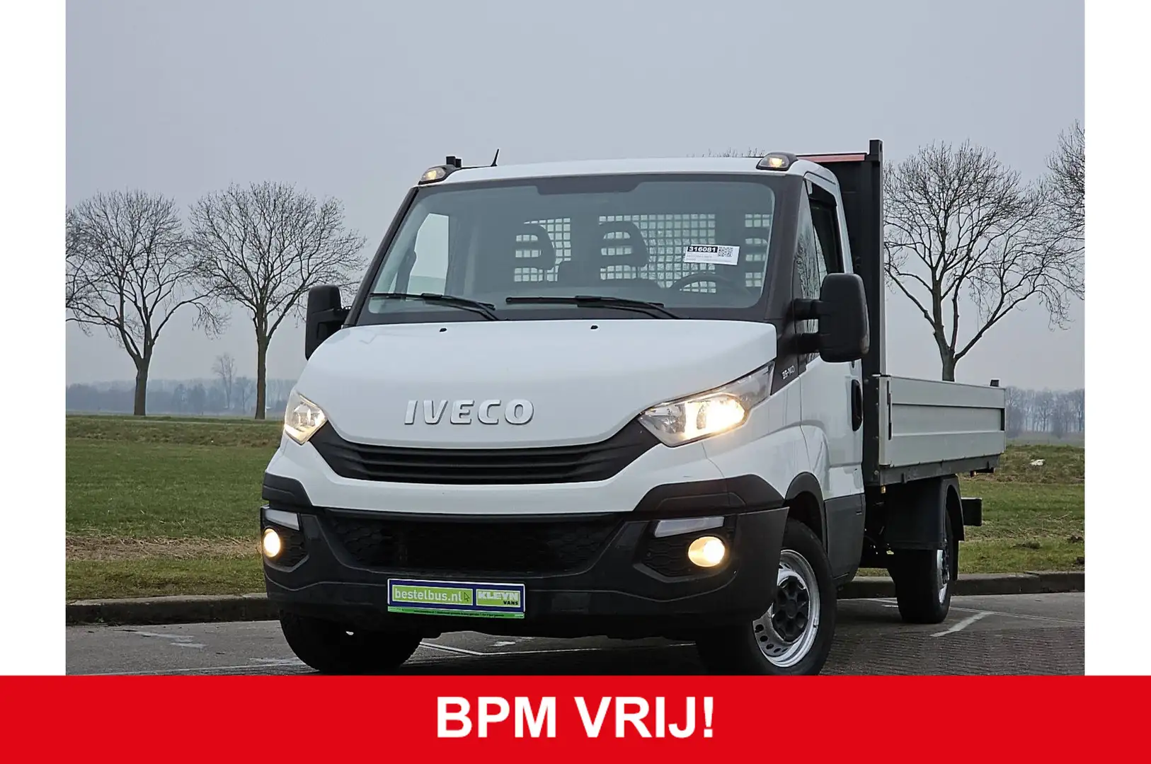 Iveco Daily 35S14 Open Laadbak, Lang, Trekhaak, Airco, Cruise, Wit - 2
