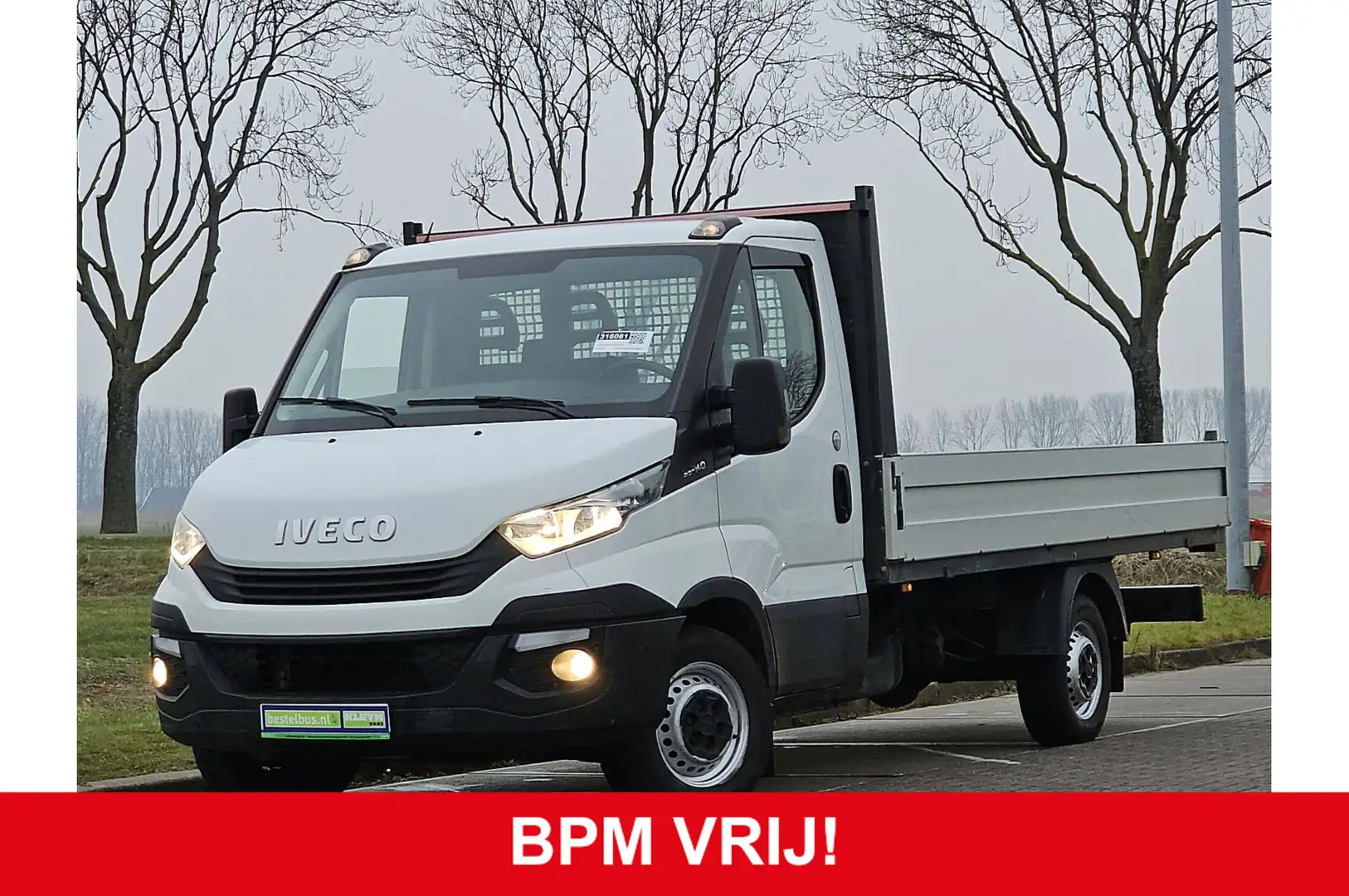 Iveco Daily 35S14 Open Laadbak, Lang, Trekhaak, Airco, Cruise, Wit - 1
