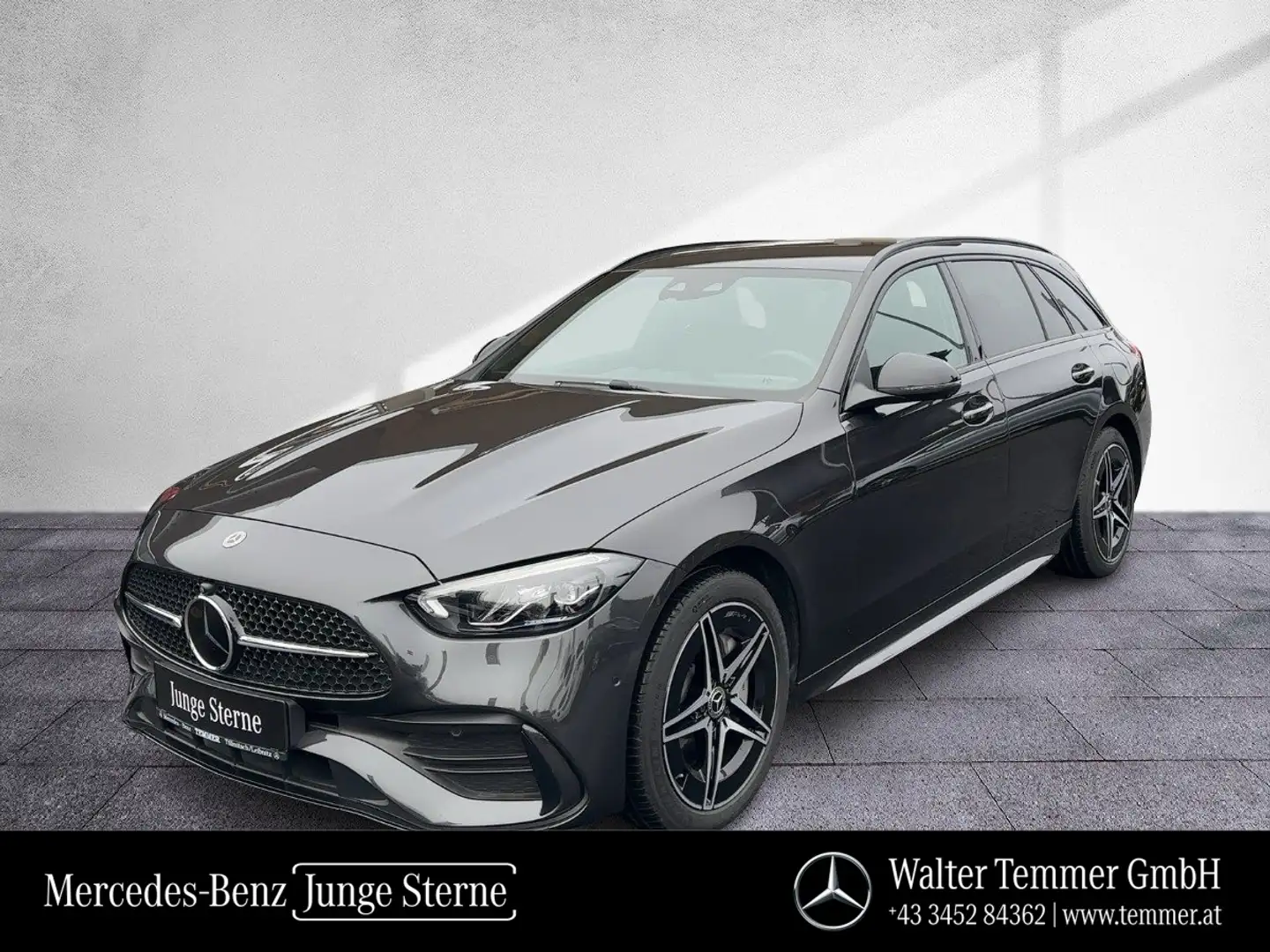 Mercedes-Benz C 300 de 4M T-Modell NP € 77.436 AMG AHV Distr Grau - 1