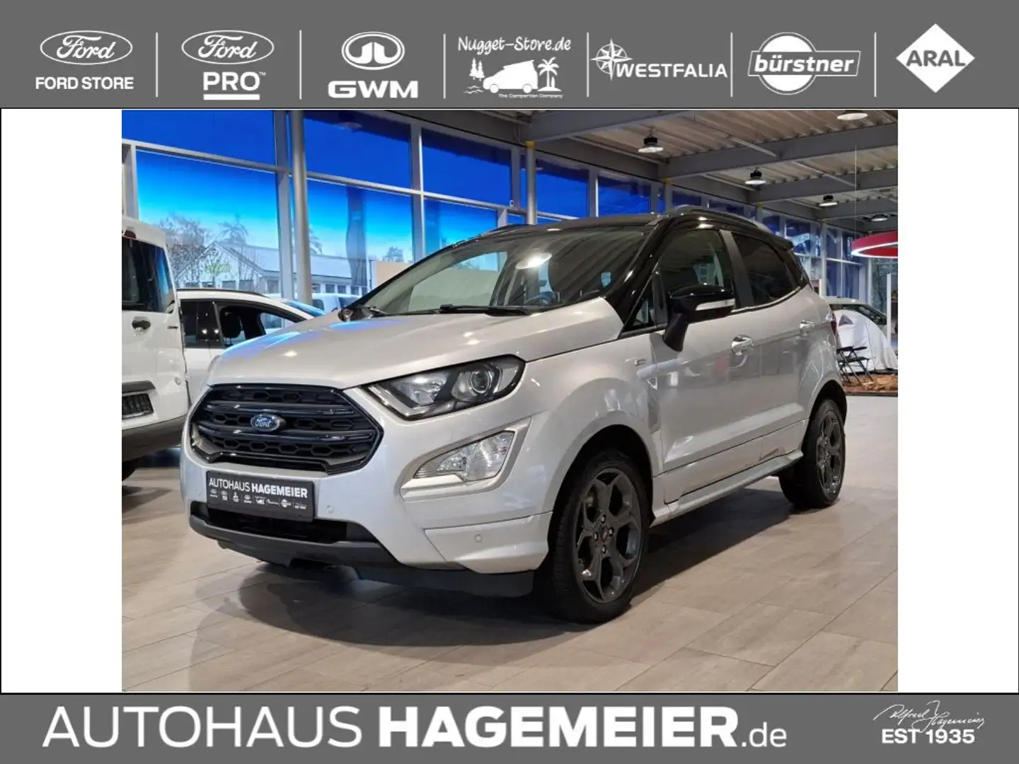 Ford EcoSport ST-Line 1.0 Ecoboost Silber - 1