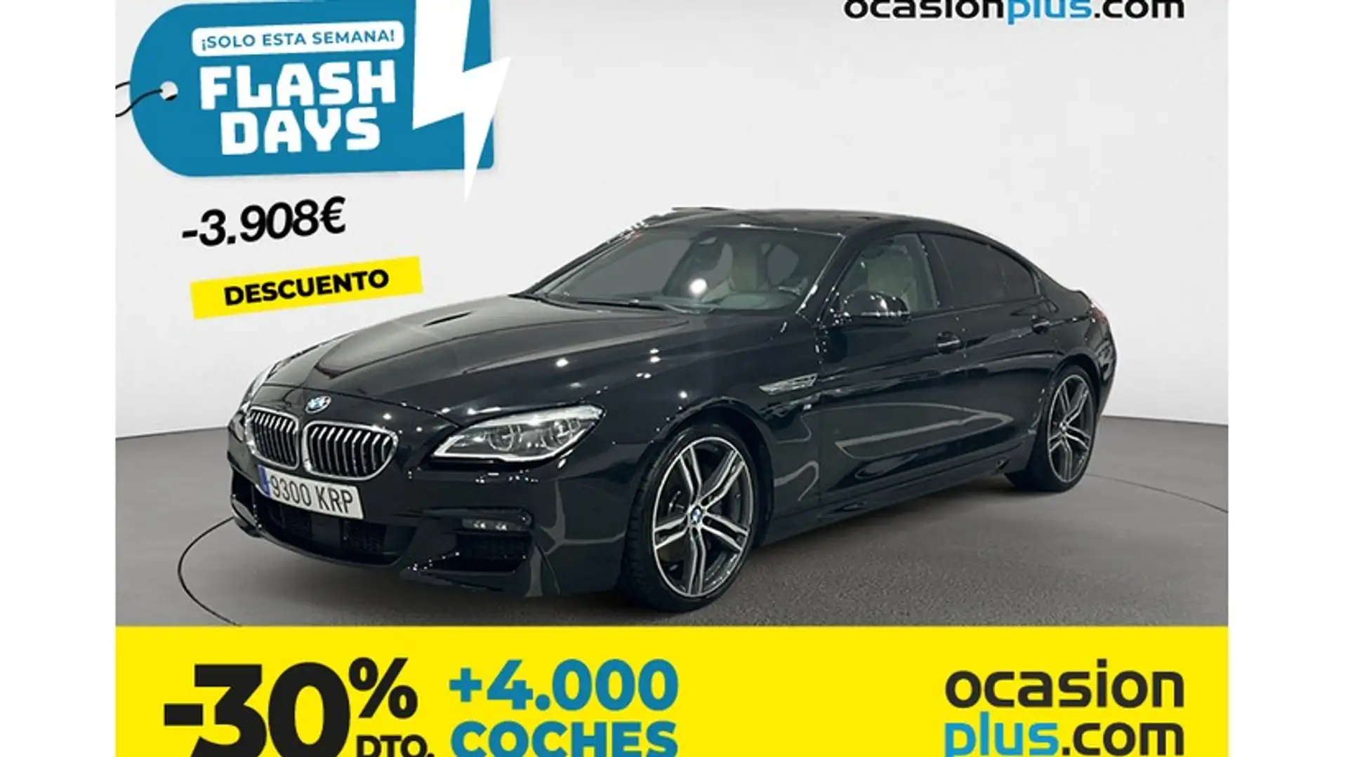 BMW 640 640dA Gran Coupé Zwart - 1