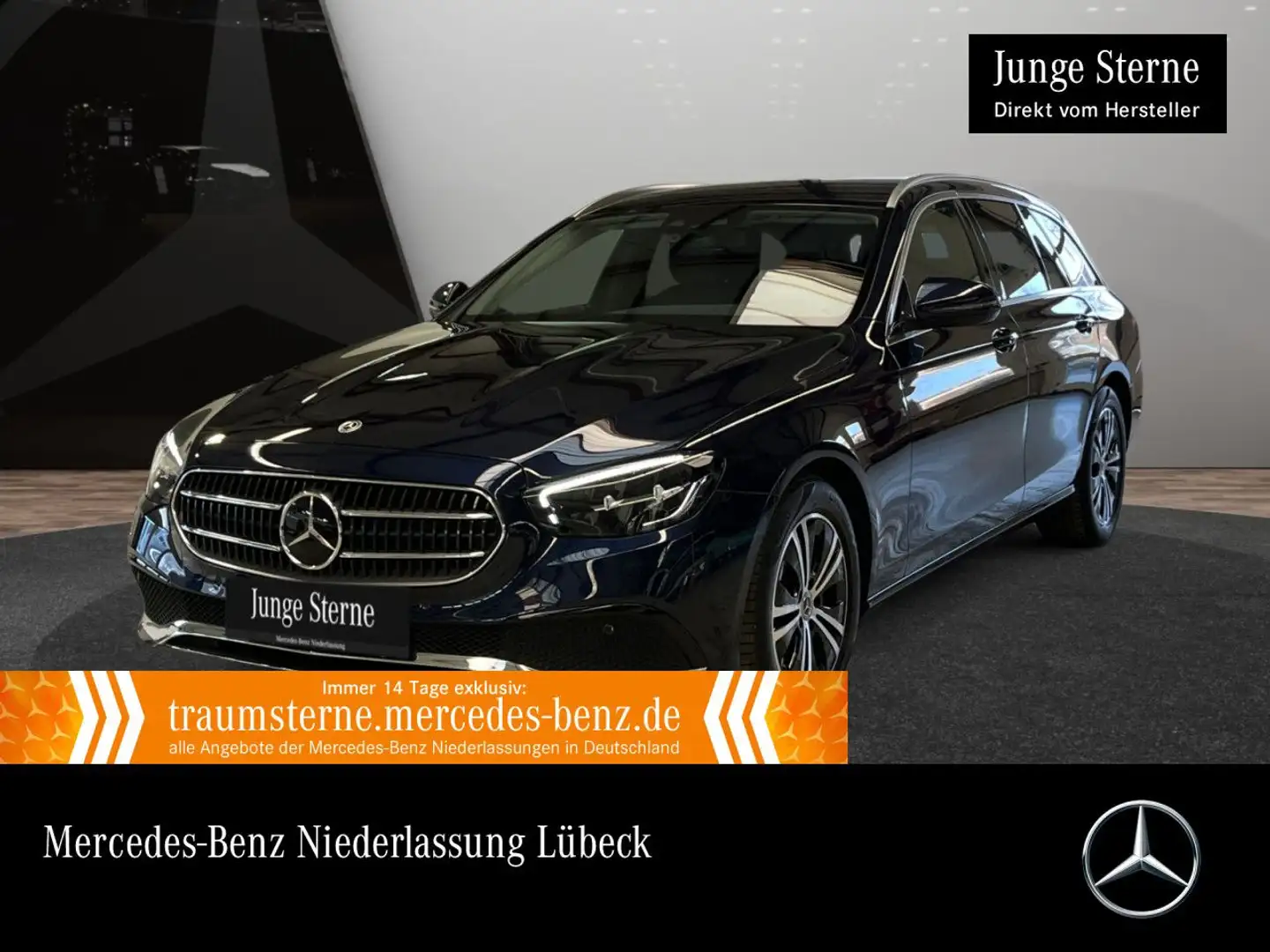 Mercedes-Benz E 220 d T 4M AVANTG+AHK+LED+STHZG+FAHRASS+KAMERA Blau - 1