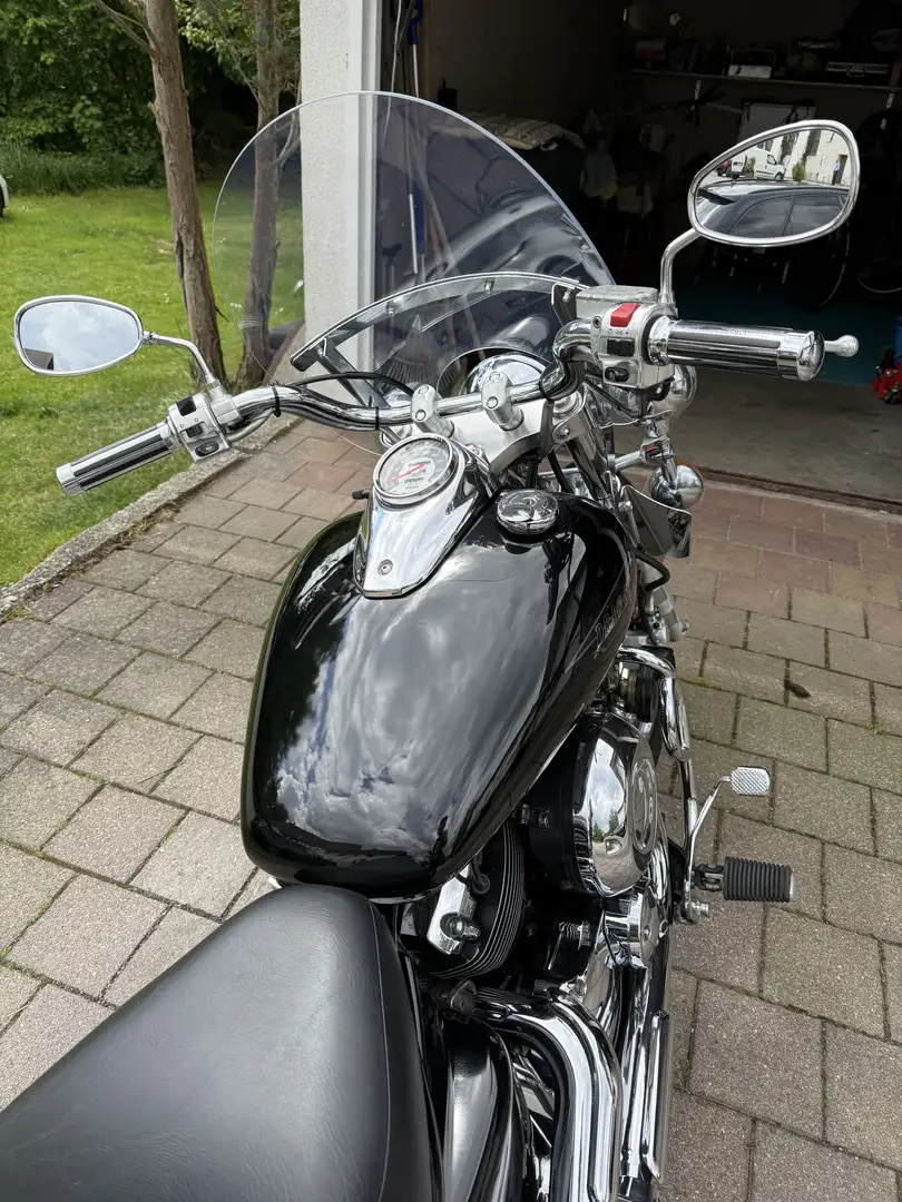 Yamaha XVS 650 Mittelklasse-Cruiser im klassischen US Design Negru - 1