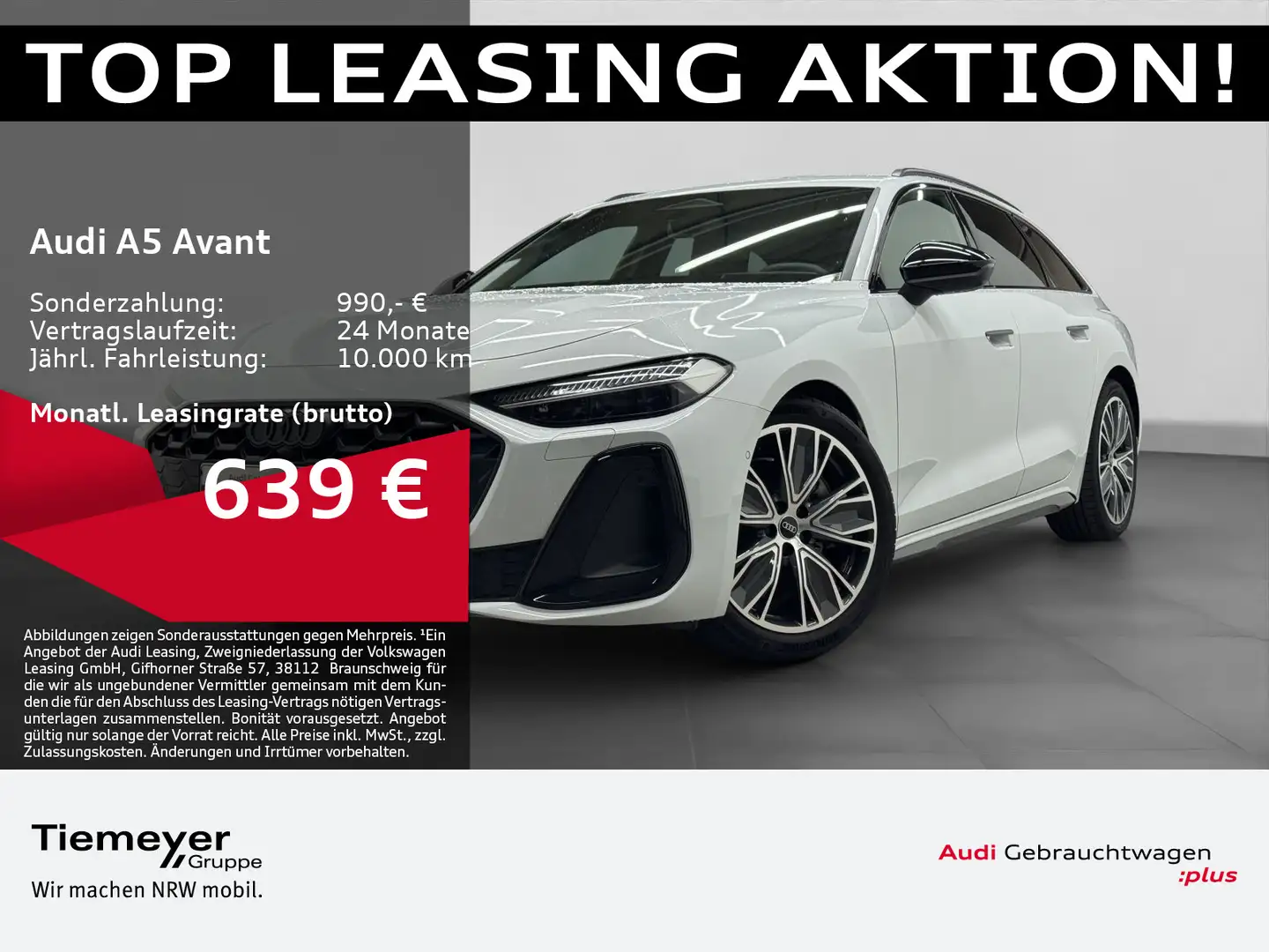 Audi A5 TDI Q S LINE UPE86 LM19 LEDER OLED BuO Weiß - 1