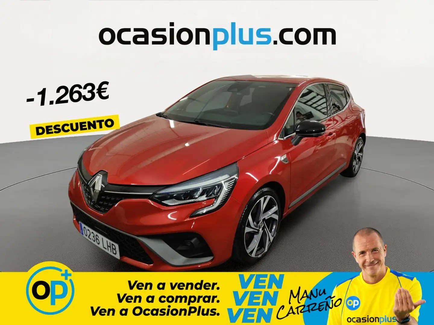Renault Clio TCe GPF RS Line EDC 96kW Rojo - 1