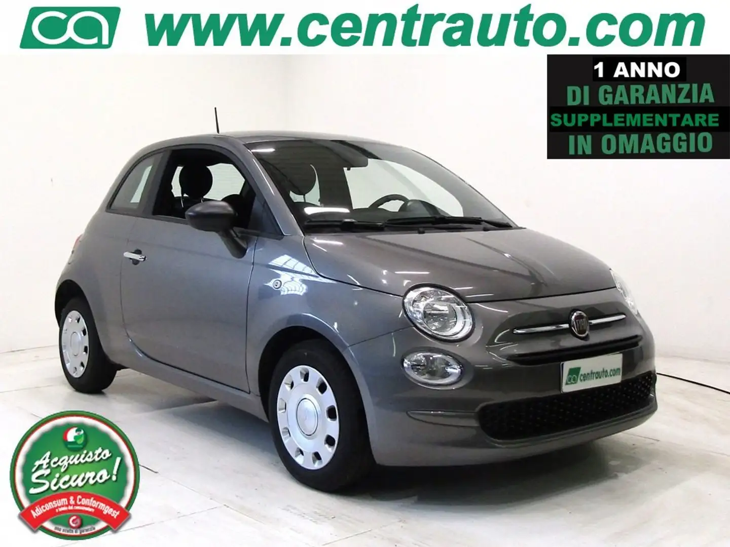 Fiat 500 1.0 Hybrid Cult Manuale * OK NEOPATENTATI * Grau - 1