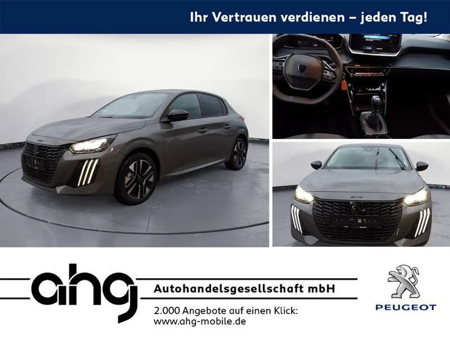 Peugeot 208 Allure PureTech 100 Rückfahrkamera, Klimaaut Grigio - 1