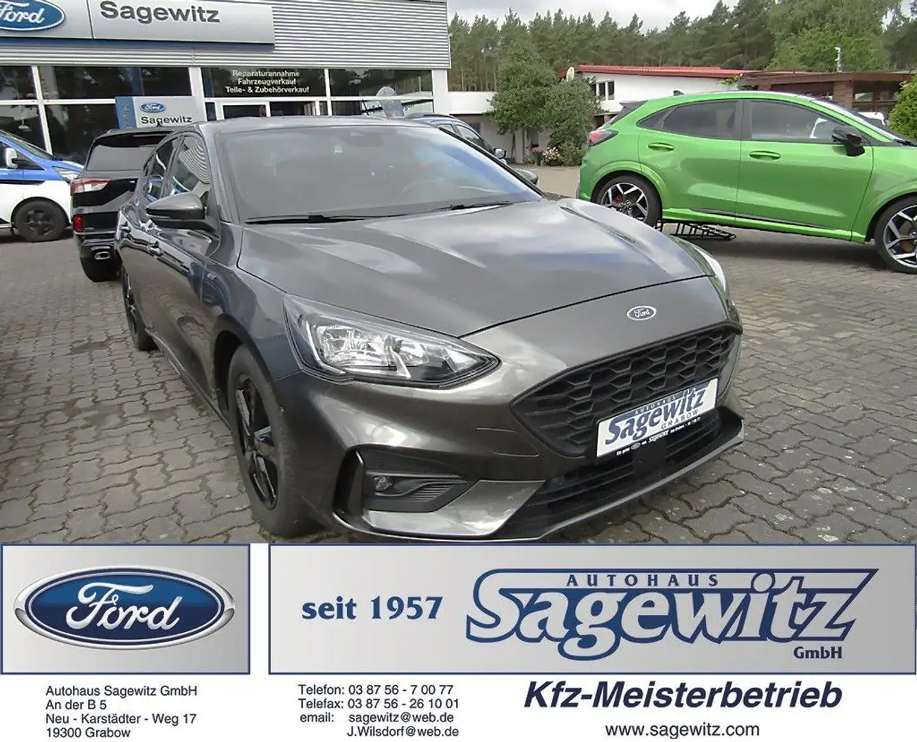 Ford Focus 1,0 EcoBoost ST-Line SHZ Navi Gris - 1