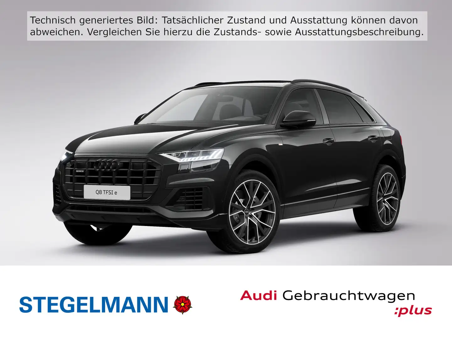 Audi Q8 55 TFSIe qu. Tiptr. S-Line *AHK*Pano*Matrix-L Schwarz - 1