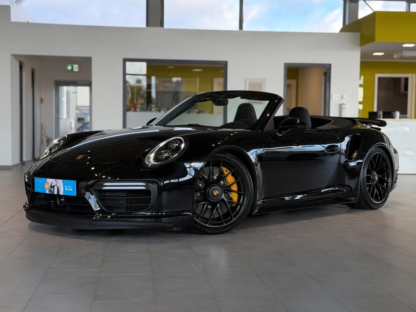 Porsche 991 Turbo S Cabriolet Sitzbel.*Burmester*Carbon* Zwart - 1