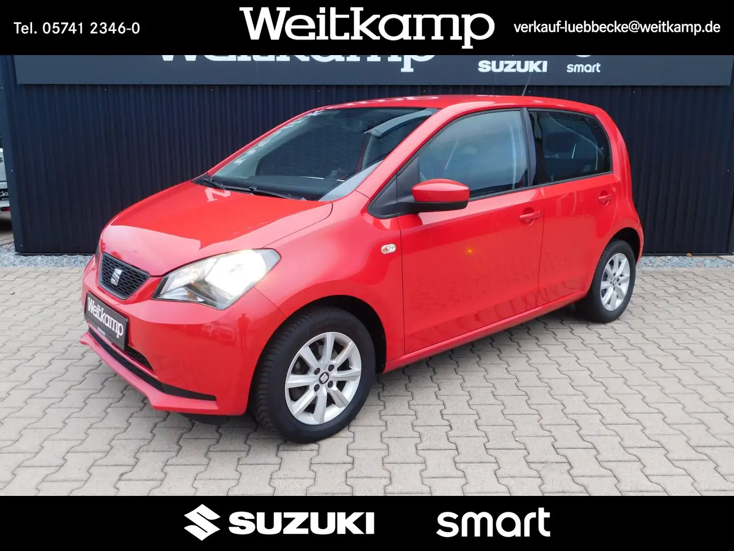 SEAT Mii Mii 1.0 Chic 4-Türer Parkhilfe/Sitzheizung/Klima Rouge - 1