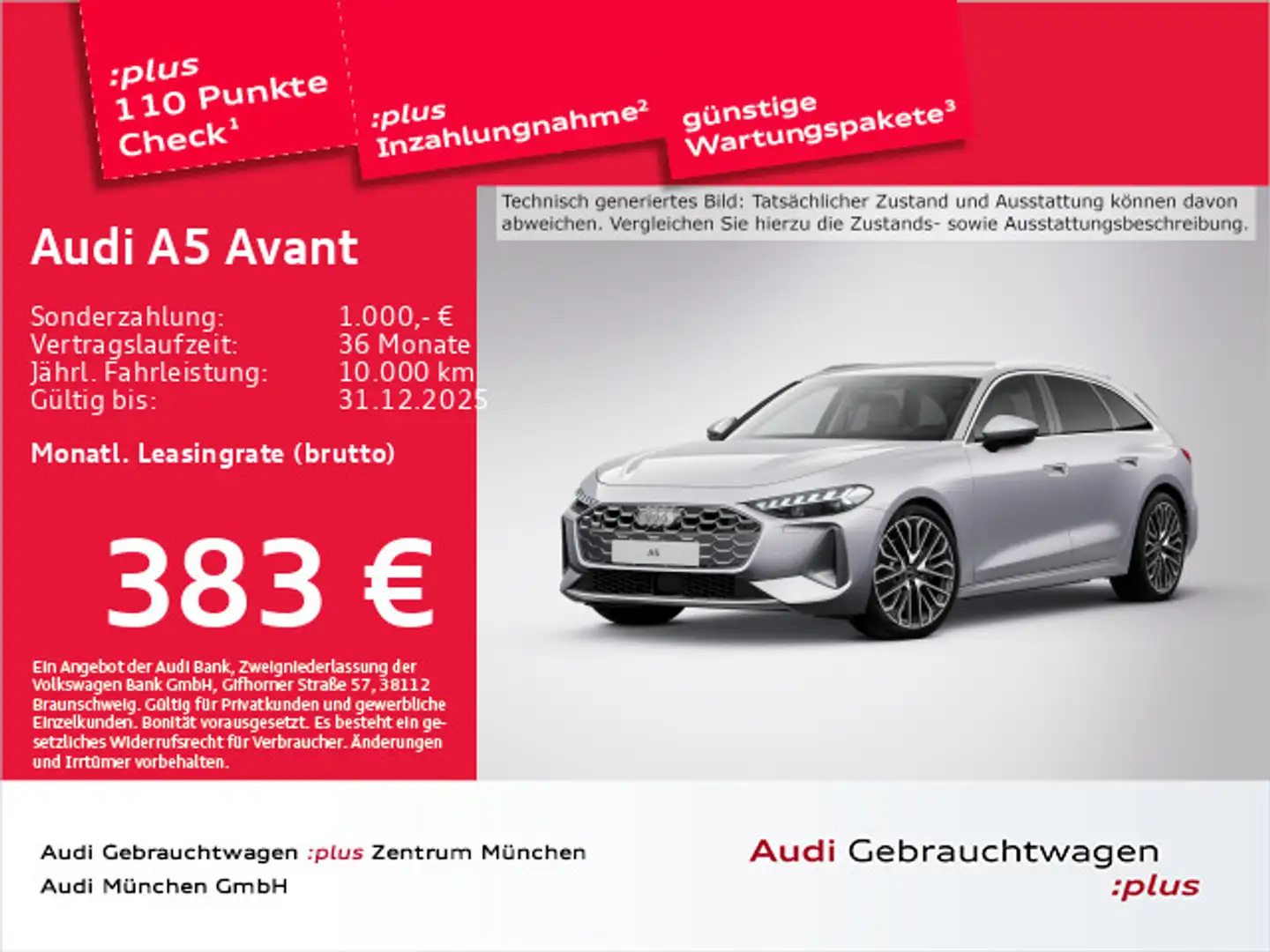 Audi A5 TFSI S tronic advanced AHK/20"Zoll/ACC Silber - 1