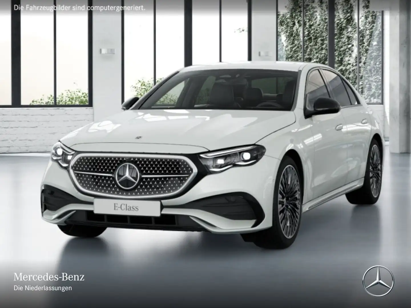 Mercedes-Benz E 300 e AMG 360° Distr. Night Spurhalt-Ass PTS 9G Weiß - 2