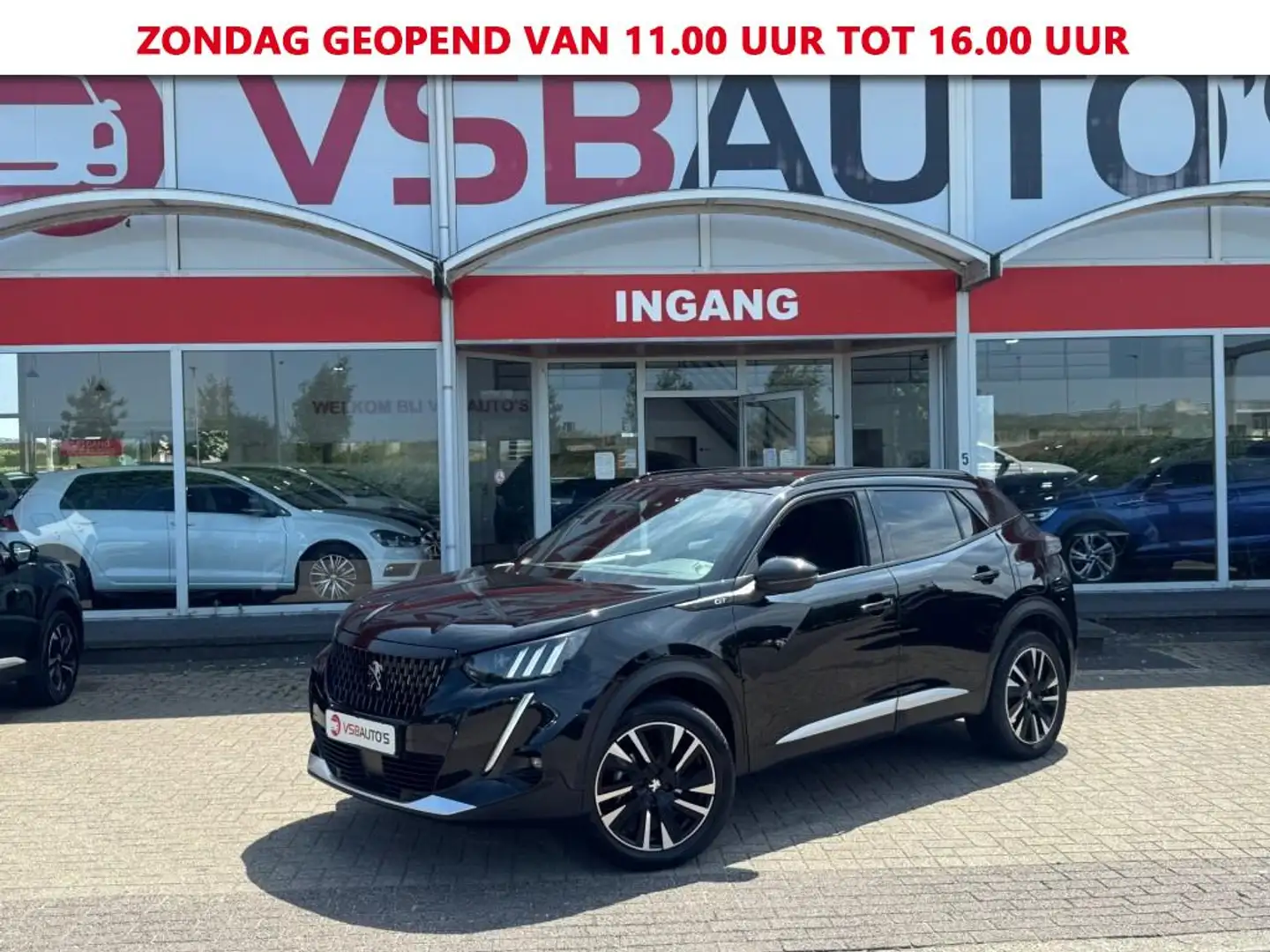 Peugeot 2008 1.2 PURETECH AUT. GT-LINE LED NAVI CAMERA CARPLAY Zwart - 1