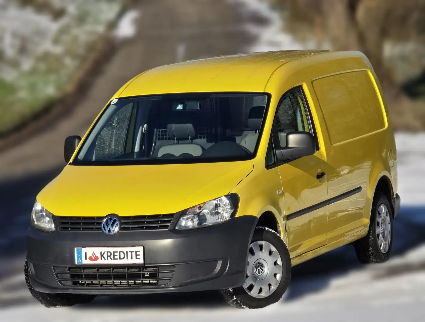 Volkswagen Caddy TDI Kredit* MwSt.* Anhängerkupplung- 1.Besitzer Gelb - 1