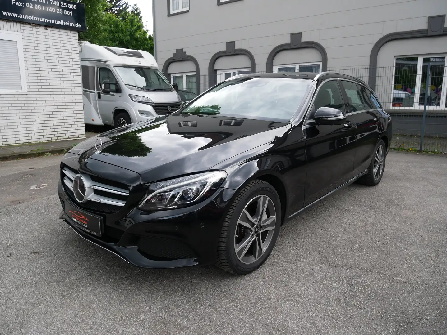Mercedes-Benz C 250 C 250 T BlueTec / d 9G LED KeyGo Spur Leder 360Kam Zwart - 1