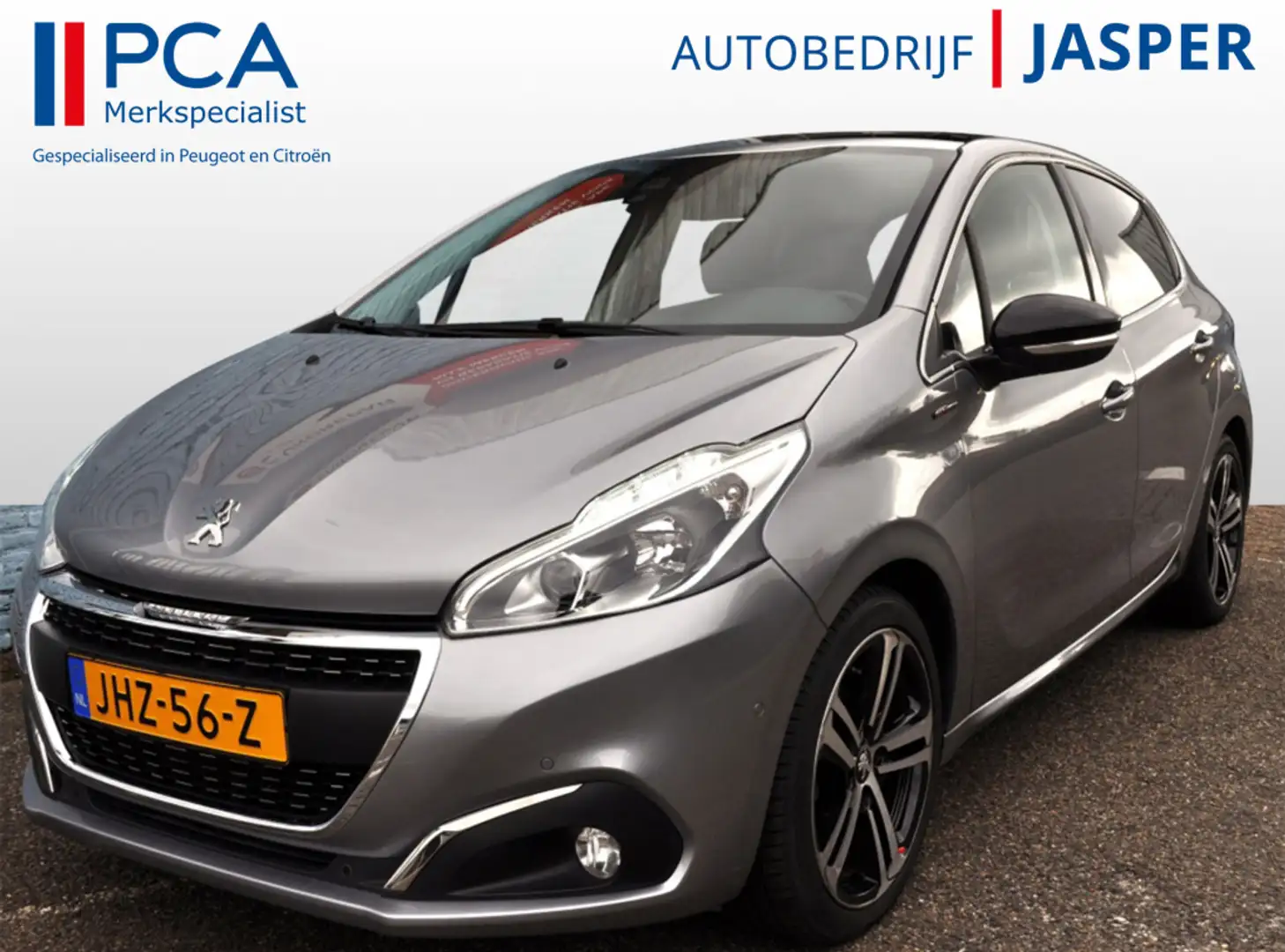 Peugeot 208 1.2 GT Aut. Nav pdc v+a Pano Gris - 1