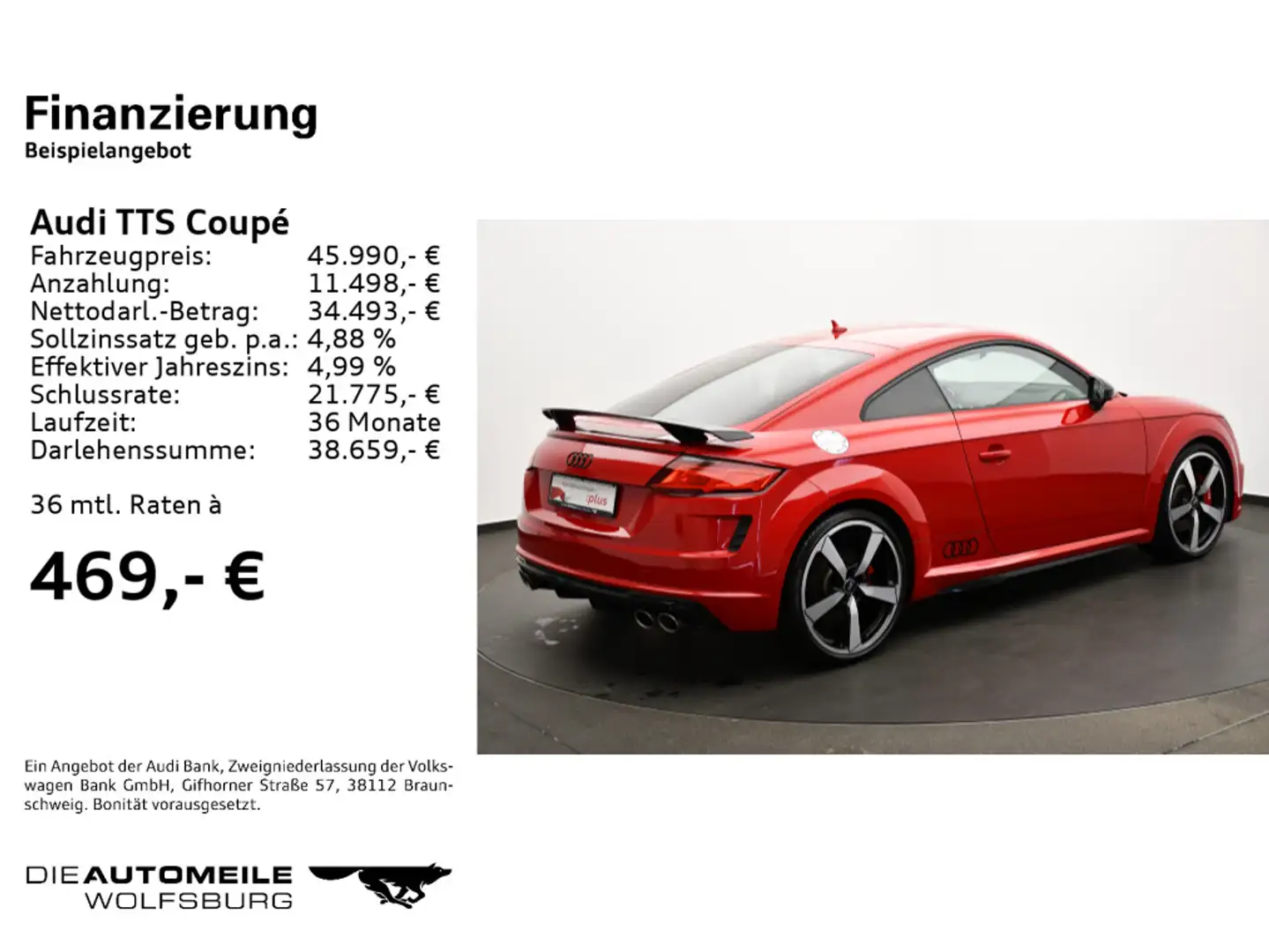 Audi TTS TTS Coupe 2.0 FSI S-tronic quattro Matrix/Tempo/ Rood - 2