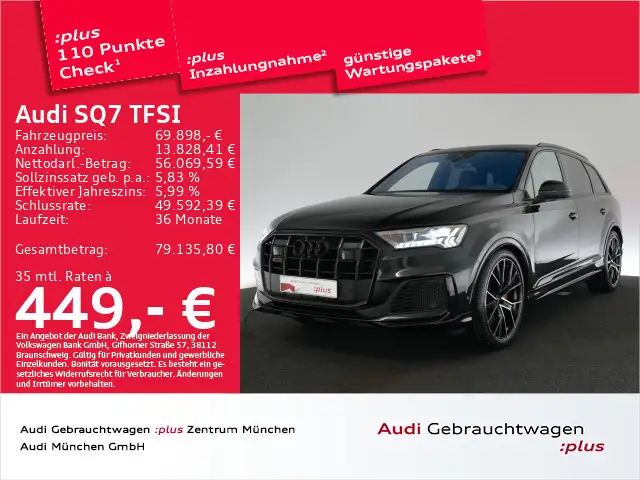 Audi SQ7 Competition+ UPE:132" Pano/StdHzg/B&O/L