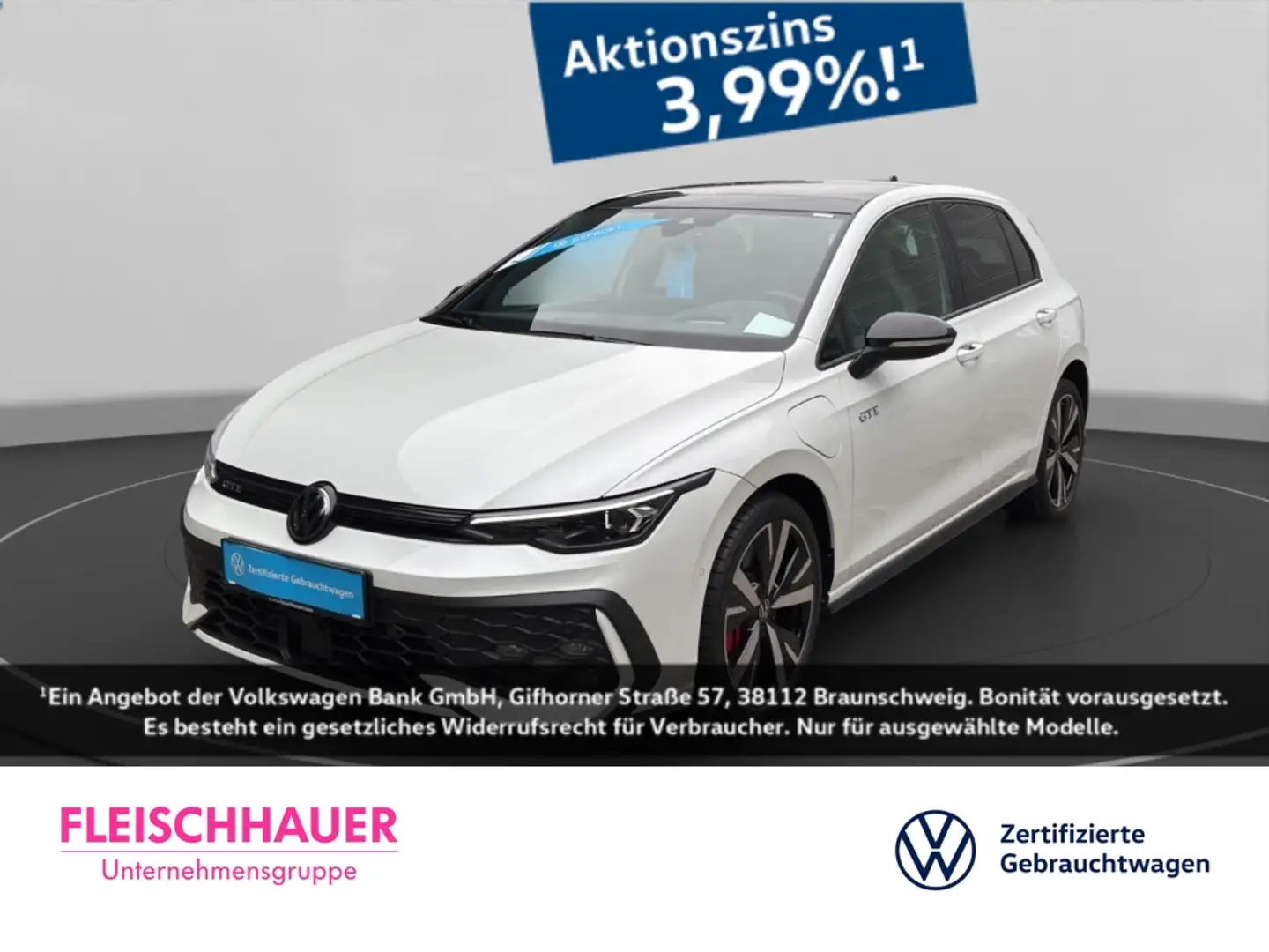 Volkswagen Golf VIII GTE 1.5 TSI eHybrid DSG+PANO+AHK+NAVI Weiß - 1